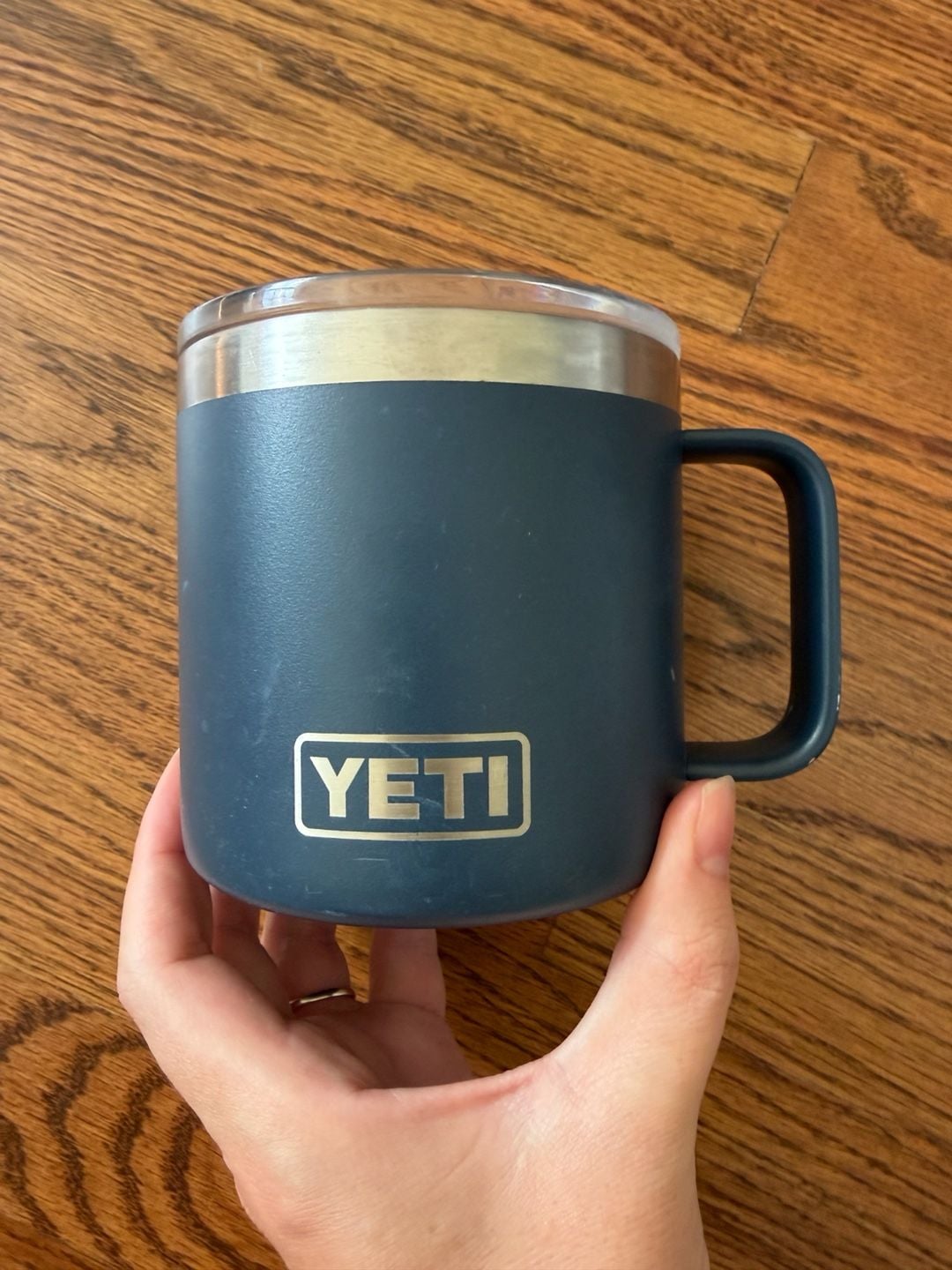 Yeti Rambler 14 Oz Navy Blue Stackable Mug 1