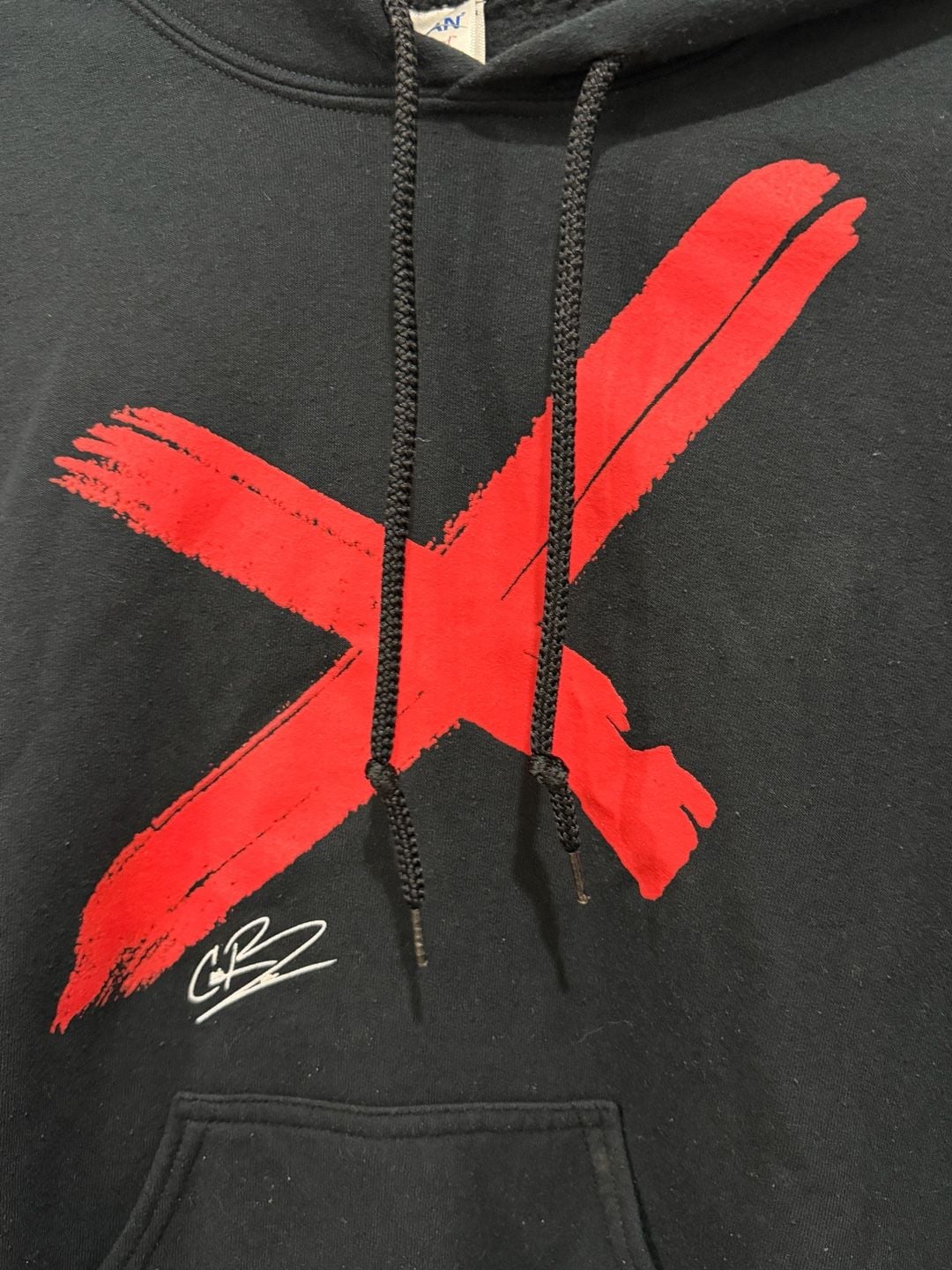 CM Punk WWE 2k13 Live The Revolution Black Hoodie with Red X Small 3