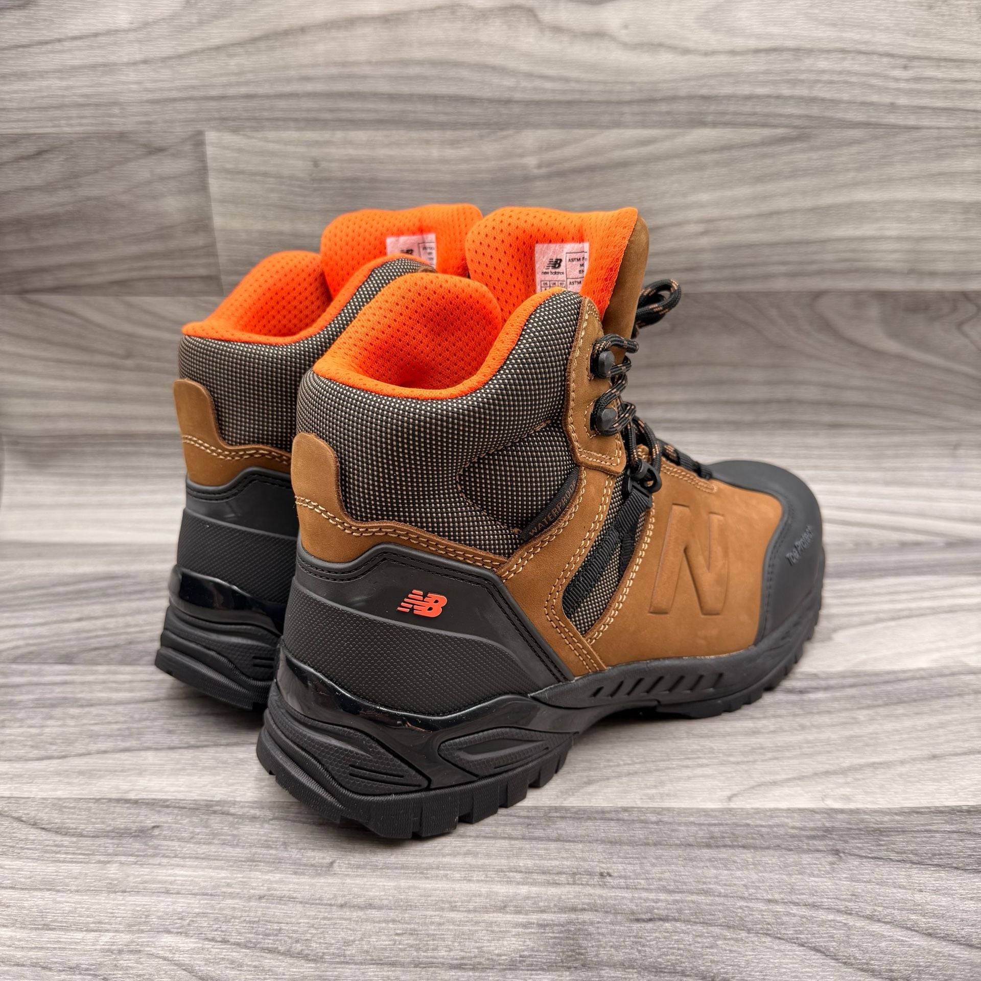 New Balance Men's Allsite 6" Waterproof Composite Toe Work Boots Rustic Brown 11