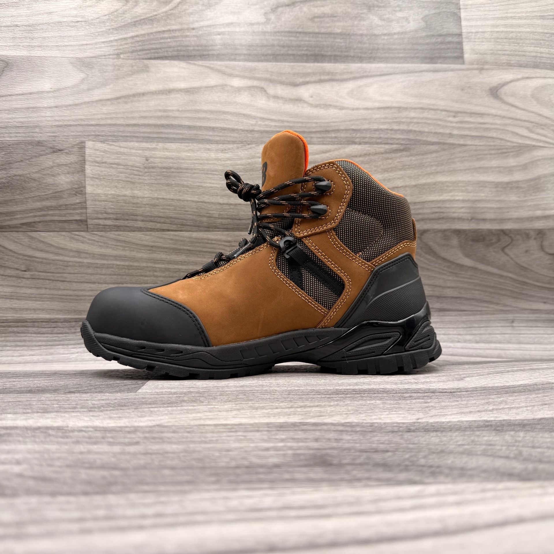 New Balance Men's Allsite 6" Waterproof Composite Toe Work Boots Rustic Brown 13