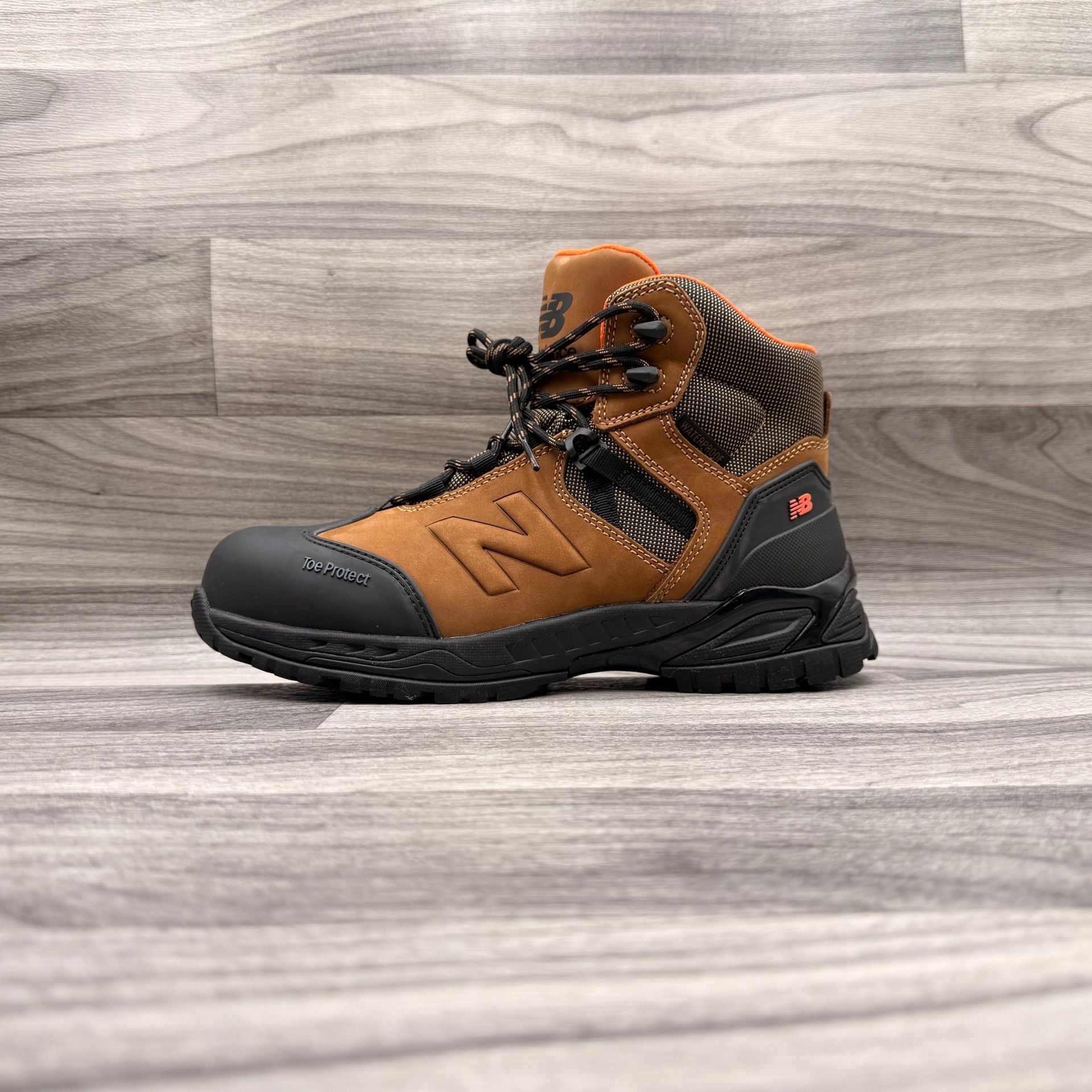 New Balance Men's Allsite 6" Waterproof Composite Toe Work Boots Rustic Brown 16