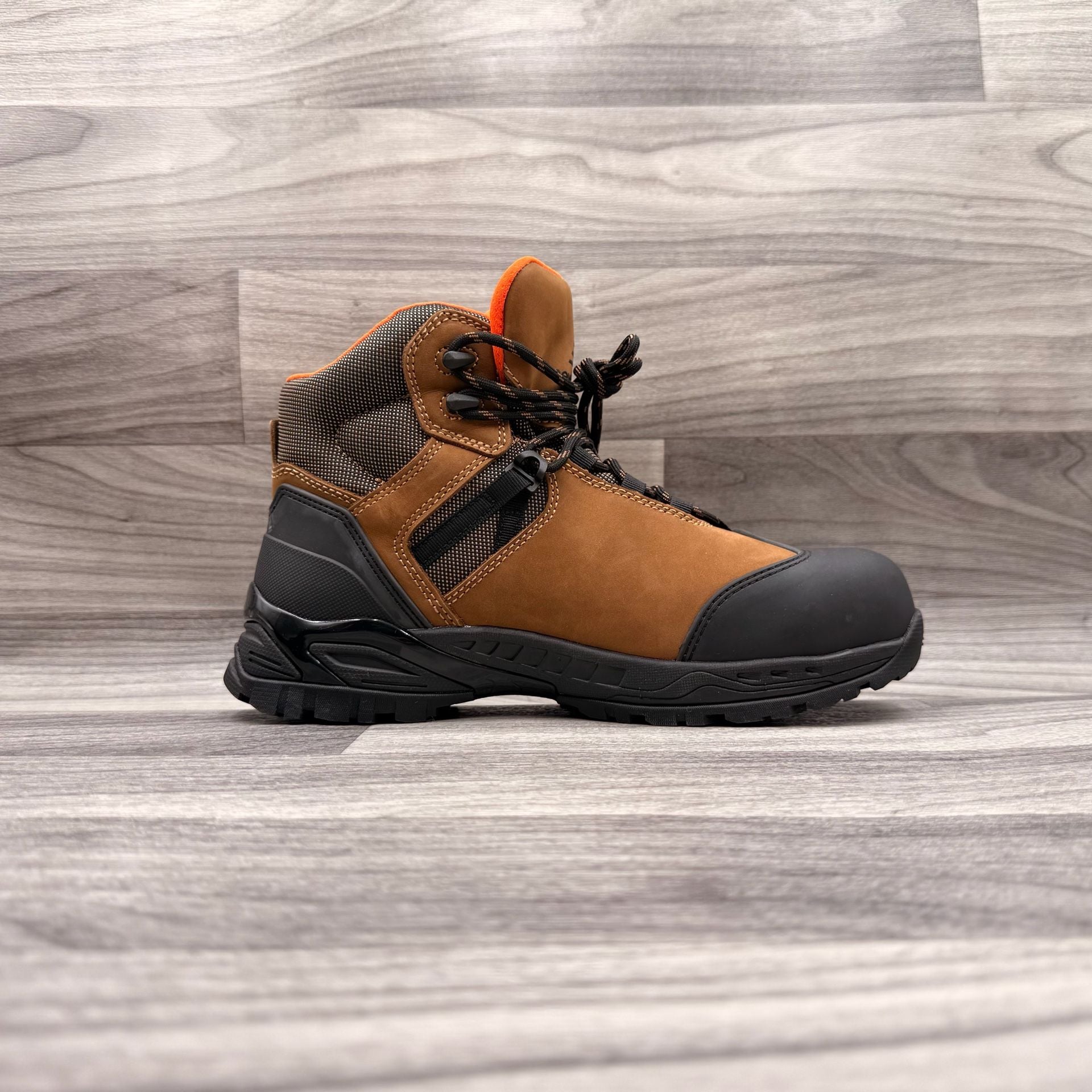 New Balance Men's Allsite 6" Waterproof Composite Toe Work Boots Rustic Brown 17