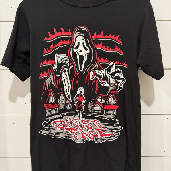 Changes Ghost Face The Icon Of Halloween Black T-Shirt Size S