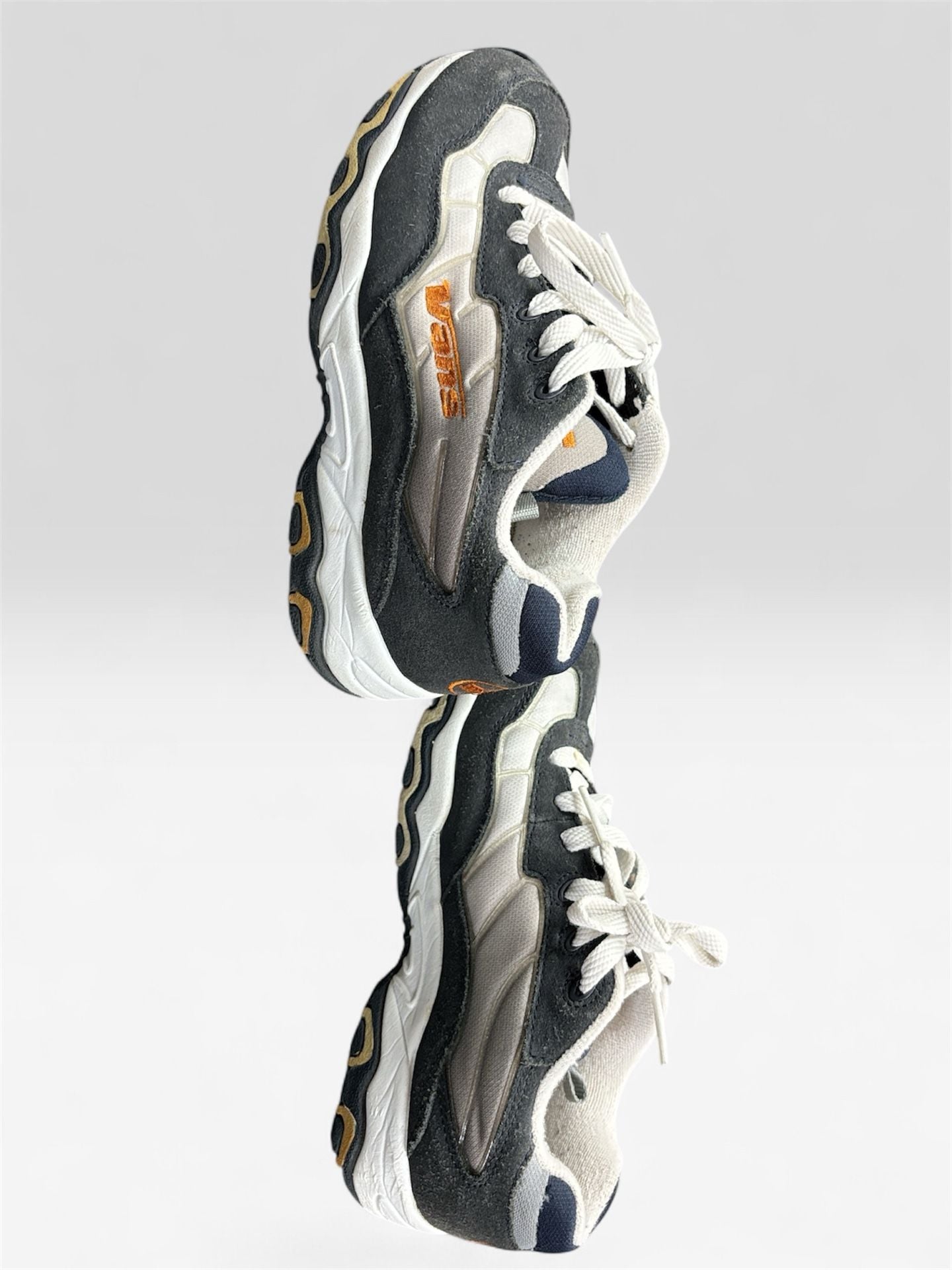 Vans Vintage Chunky Sneaker Gray White Orange 3