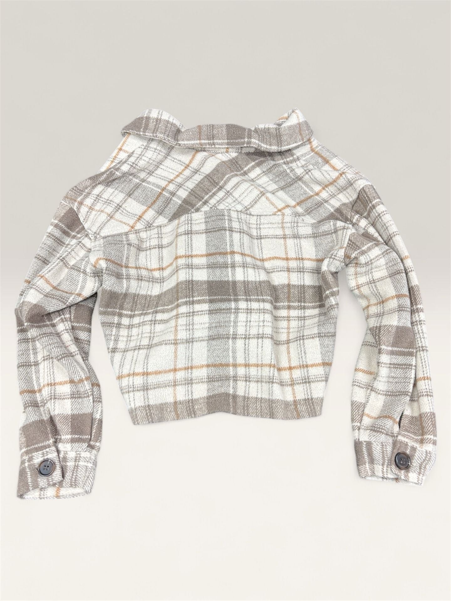Ashley Outerwear Womens Plaid Button Down Shacket Size M 4