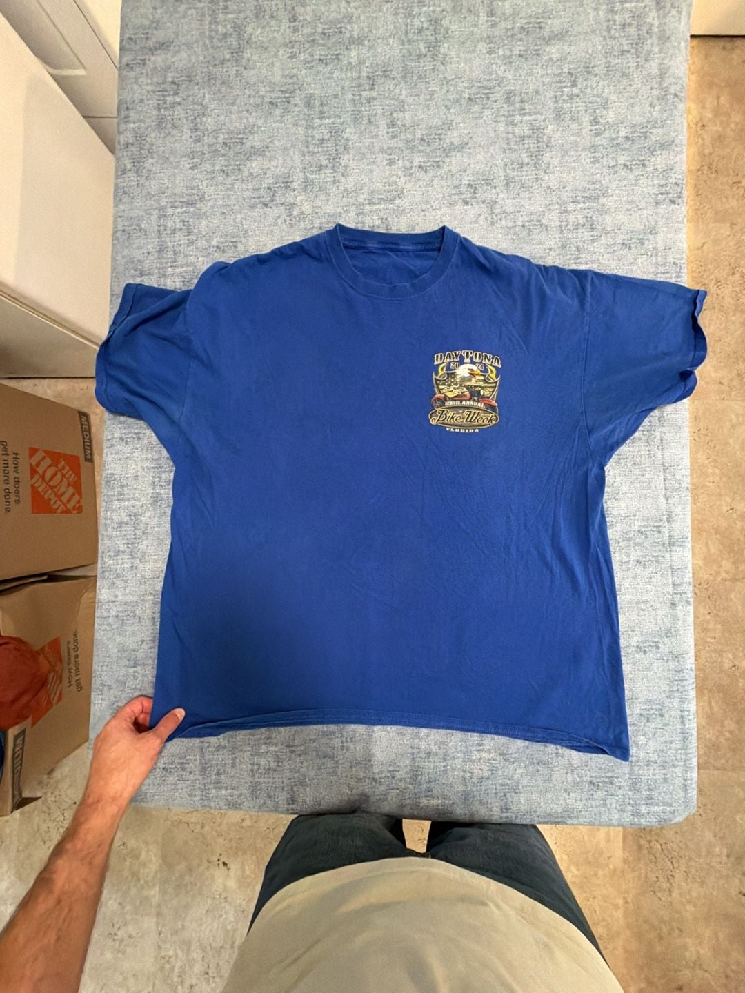 Daytona 83rd Annual Bike Week 2024 Florida Motorcycle Event Blue T-Shirt 3
