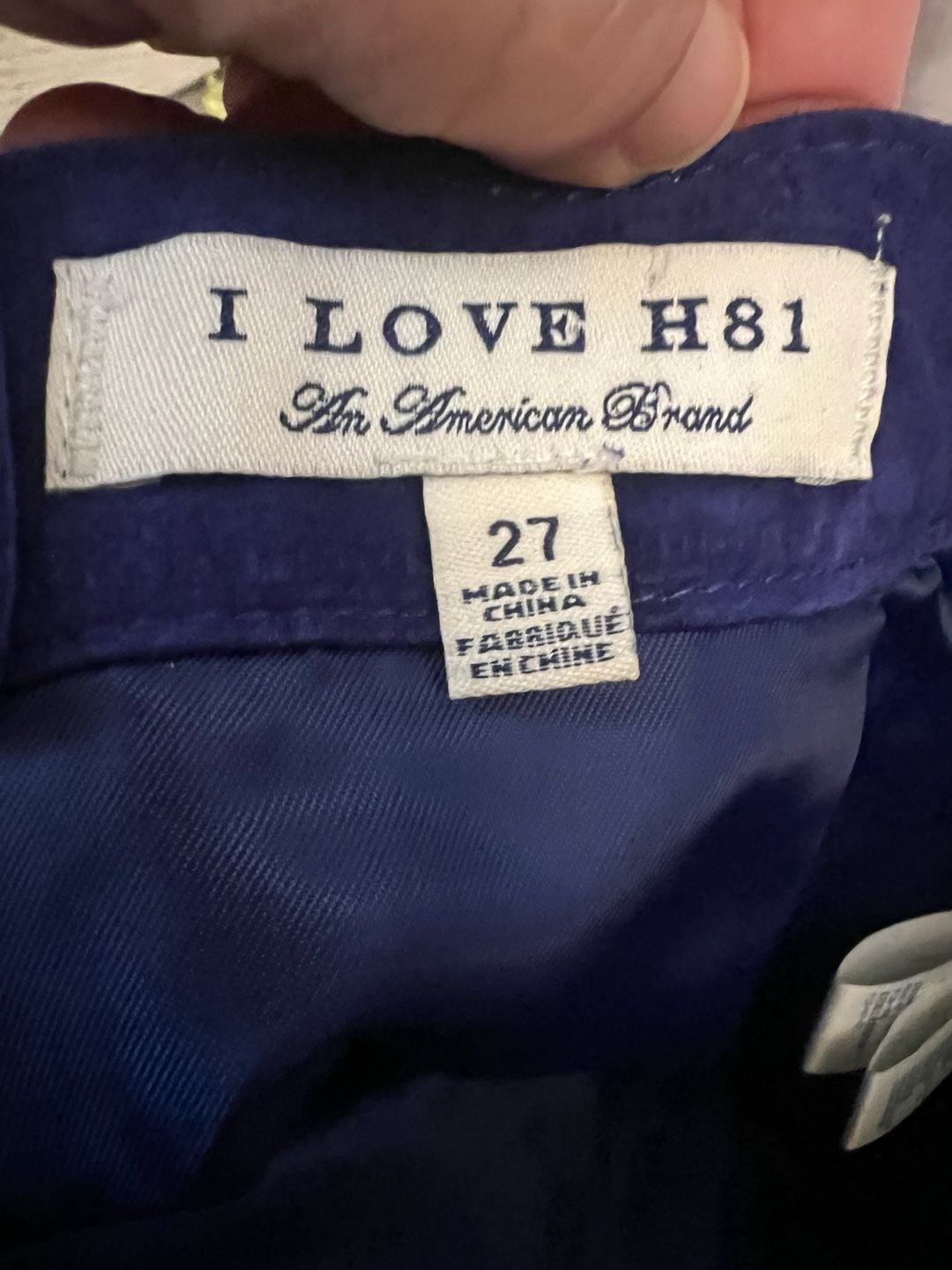 I Love H81 Royal Blue Suede Mini Skirt Size 27 3