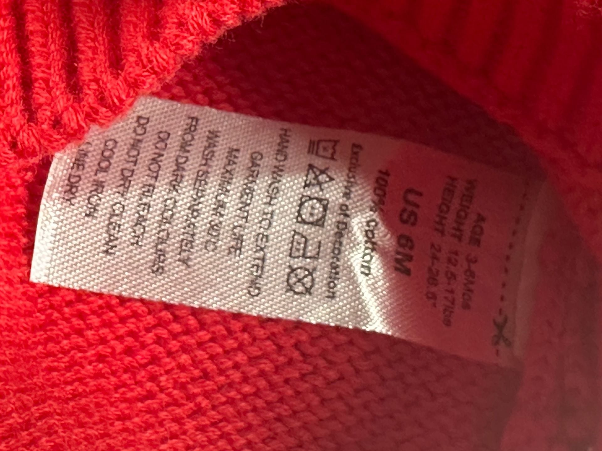 pureborn Red Cotton Knit Pullover Sweater with Shoulder Buttons US 6M 4