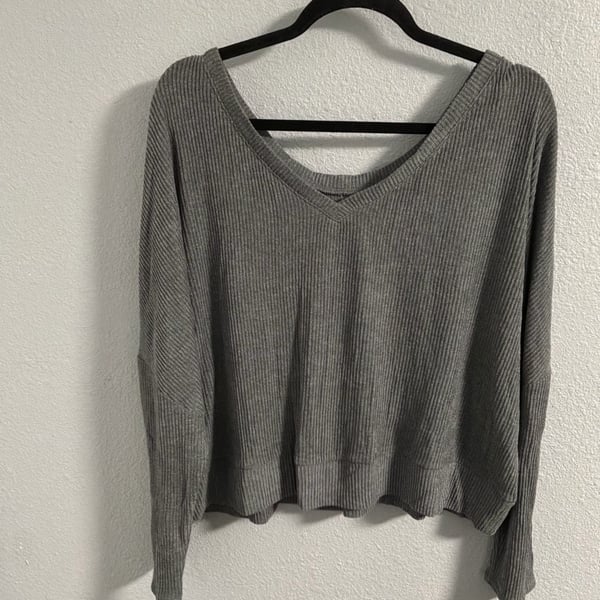 Target Stars Above Dark Gray Ribbed Pajama Top and Pants Set XXL