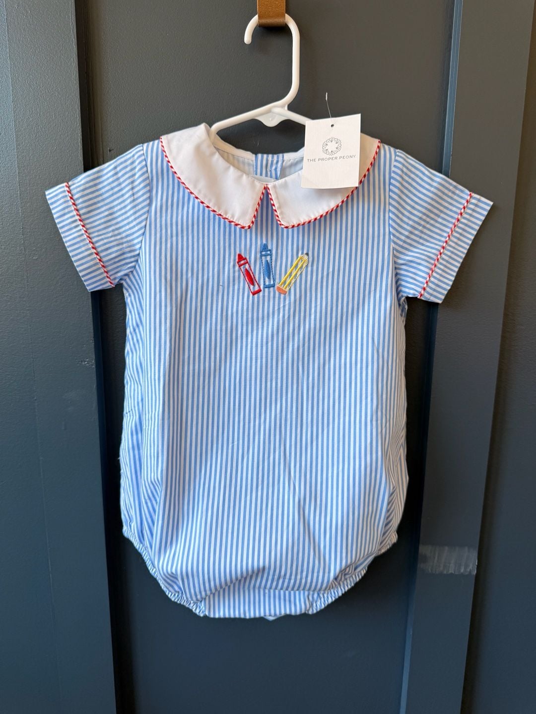 The Proper Peony NWT Sawyer School Boy Bubble - 24M 2