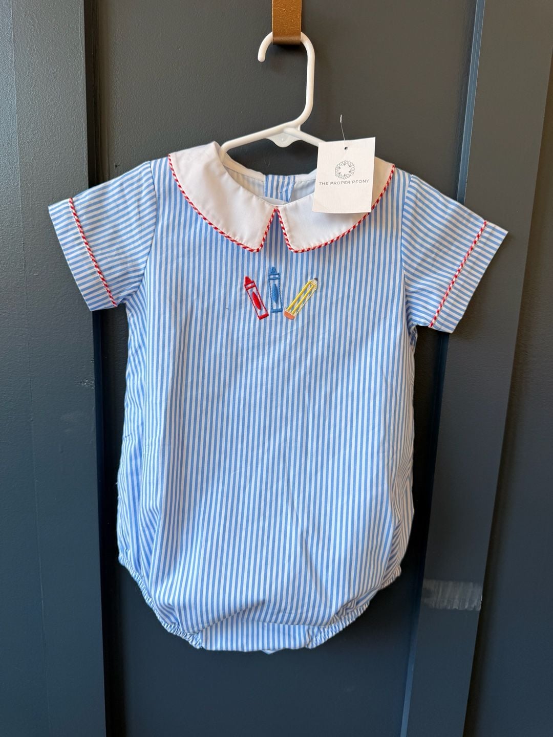 The Proper Peony NWT Sawyer School Boy Bubble - 24M 3