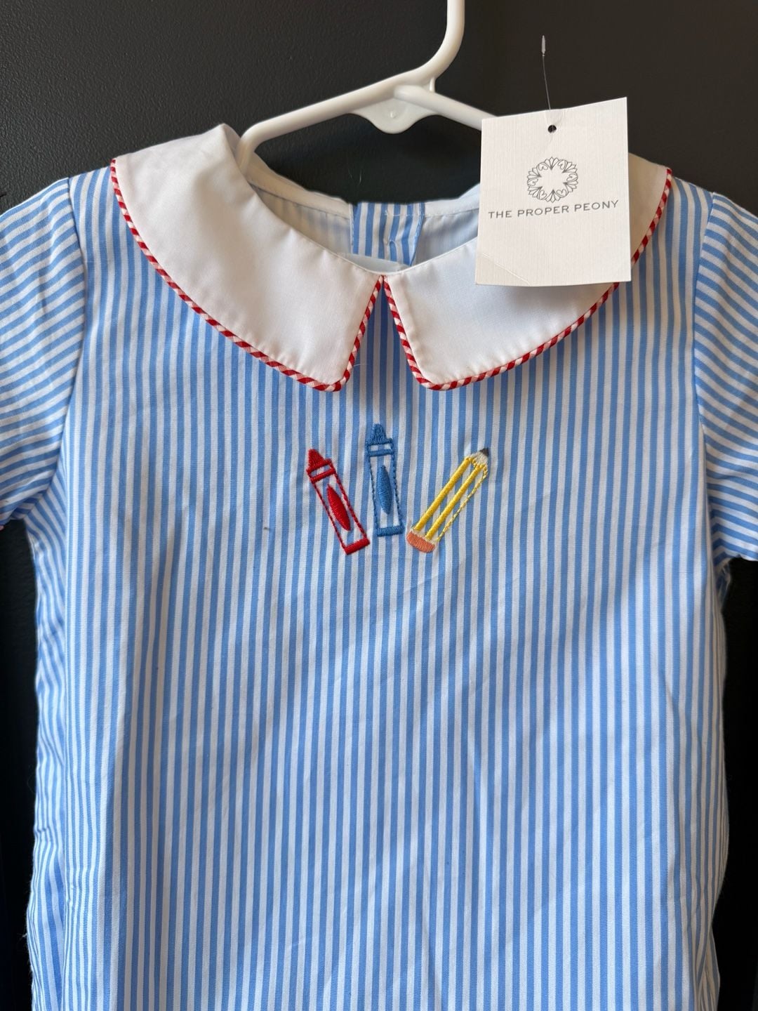 The Proper Peony NWT Sawyer School Boy Bubble - 24M 4
