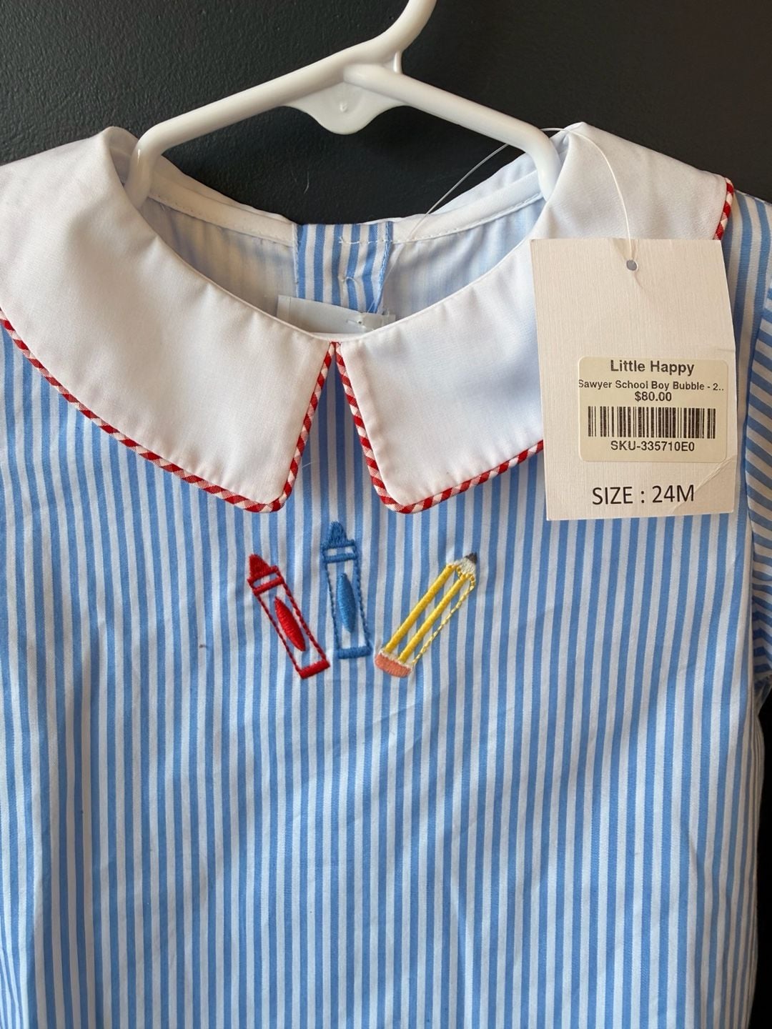 The Proper Peony NWT Sawyer School Boy Bubble - 24M 5