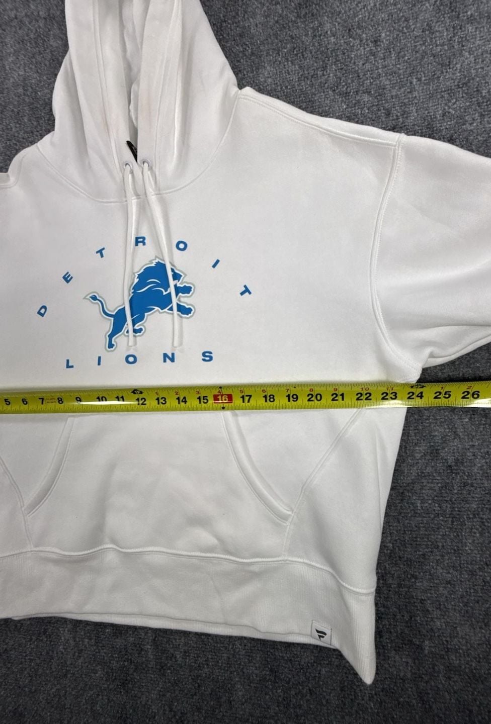 Fanatics Detroit Lions NFL Classic Women’s Pullover Hoodie Large White See Pics 12