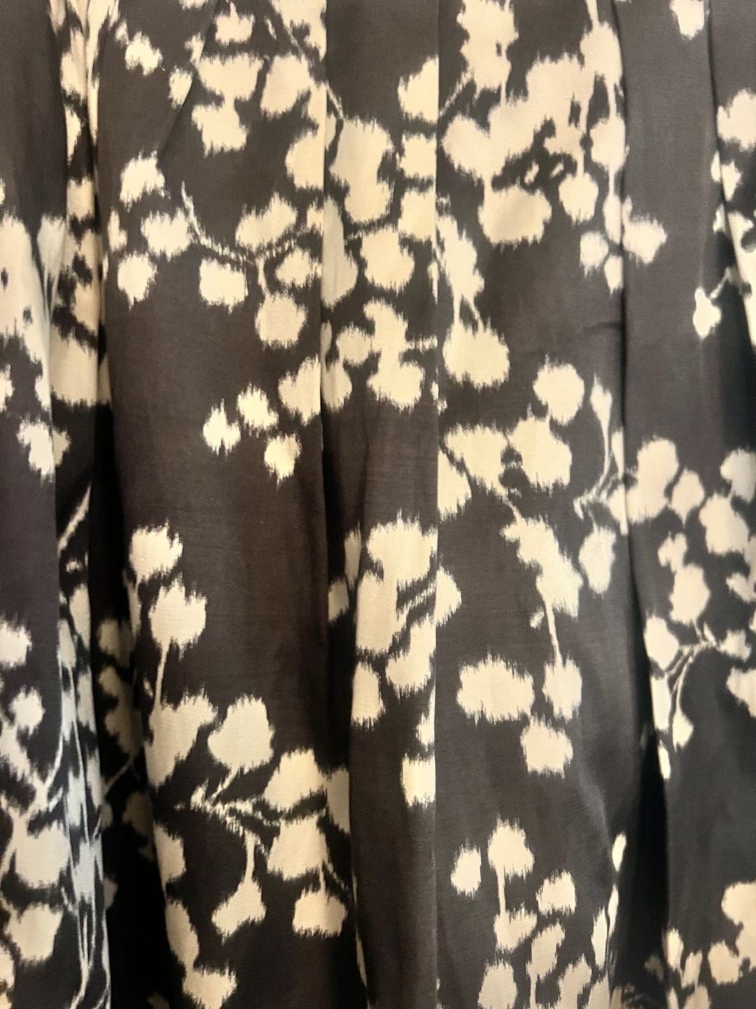 Anthropologie Moulinette Soeurs A-Line Cotton Silk Inked Flora Skirt Size 2 3