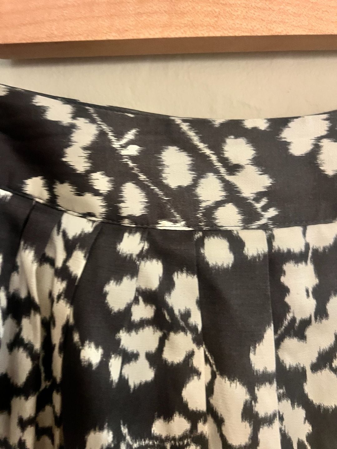 Anthropologie Moulinette Soeurs A-Line Cotton Silk Inked Flora Skirt Size 2 5