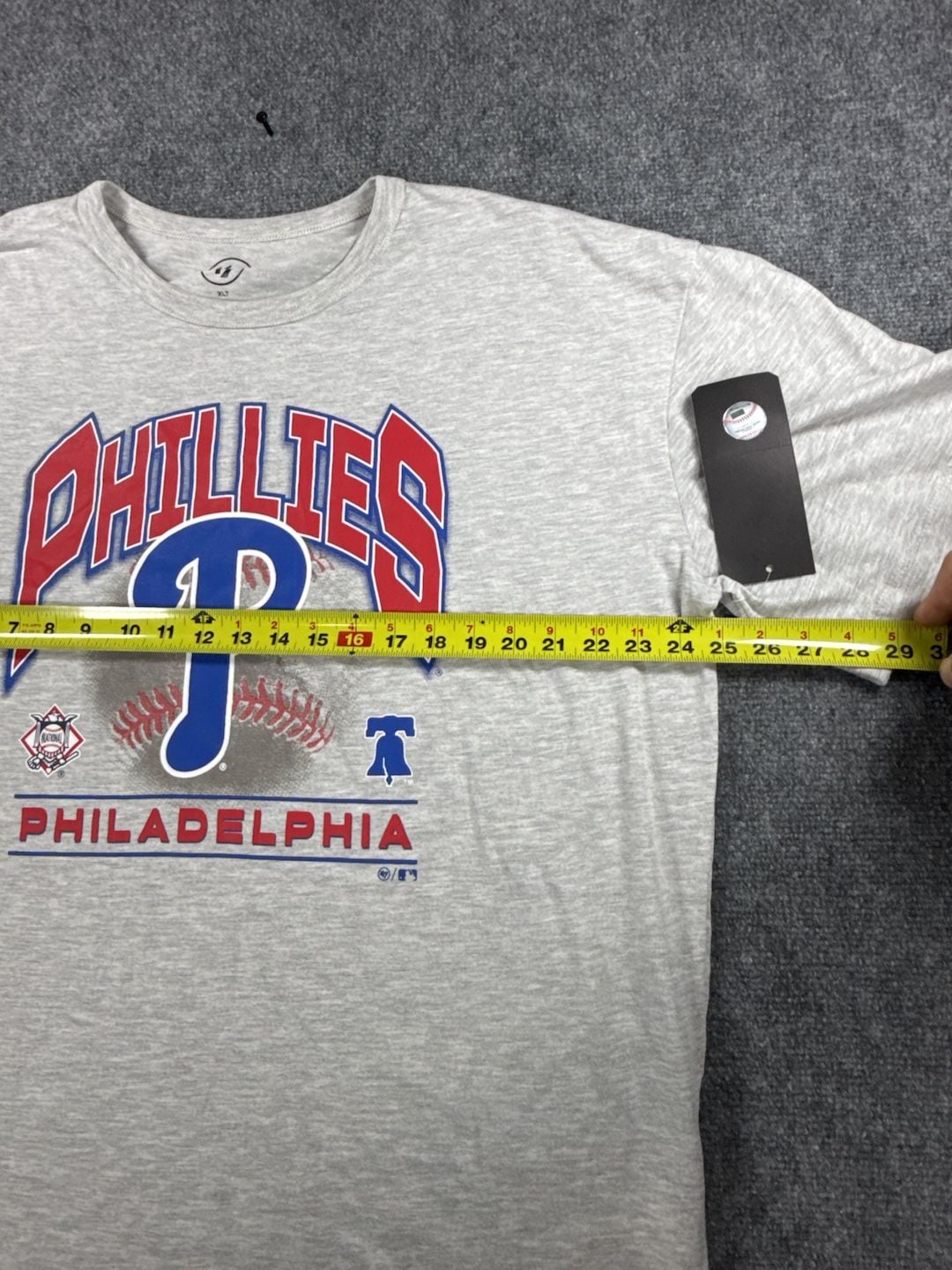 '47 Brand Philadelphia Phillies MLB Heather Gray Graphic T-Shirt - XLT- NWT 8