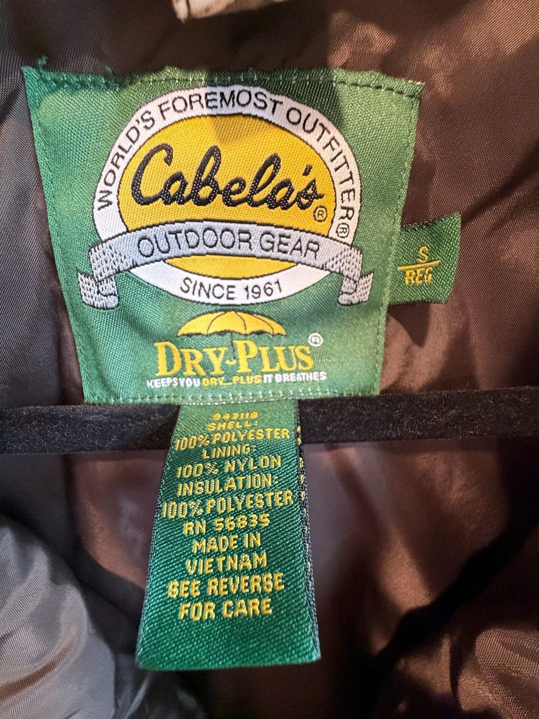 Cabela's Dry-Plus Outdoor Gear Camouflage Hunting Jacket Parka Size S 3