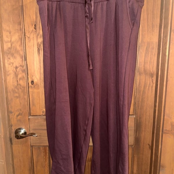 Torrid Brushed Fleece Wide Leg Lounge Pant in Sassafras