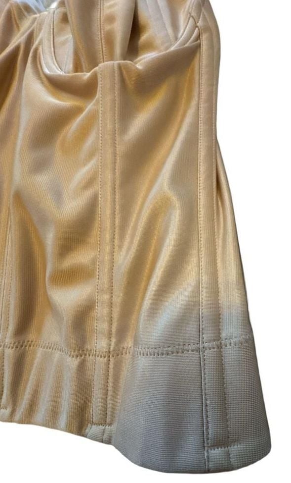 Elila Style 6421 Nude Satin Longline Corset Bustier 34F 9