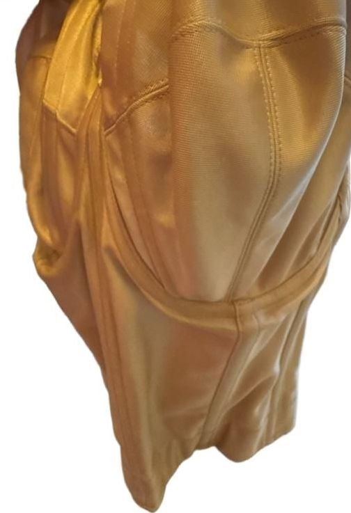 Elila Style 6421 Nude Satin Longline Corset Bustier 34F 10
