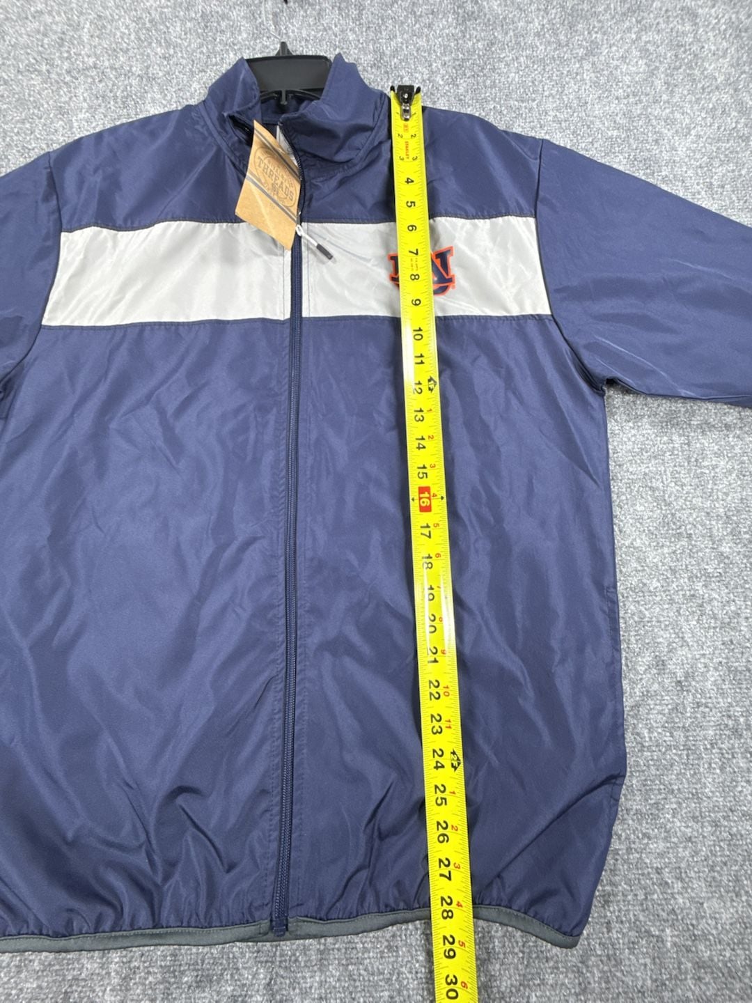 Rivalry Threads Auburn Tigers Full Zip Windbreaker Jacket - Size M - NCAA 10