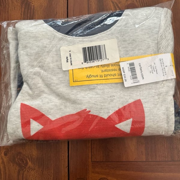 Carter's 2-Piece Fleece Fox graphic size 5