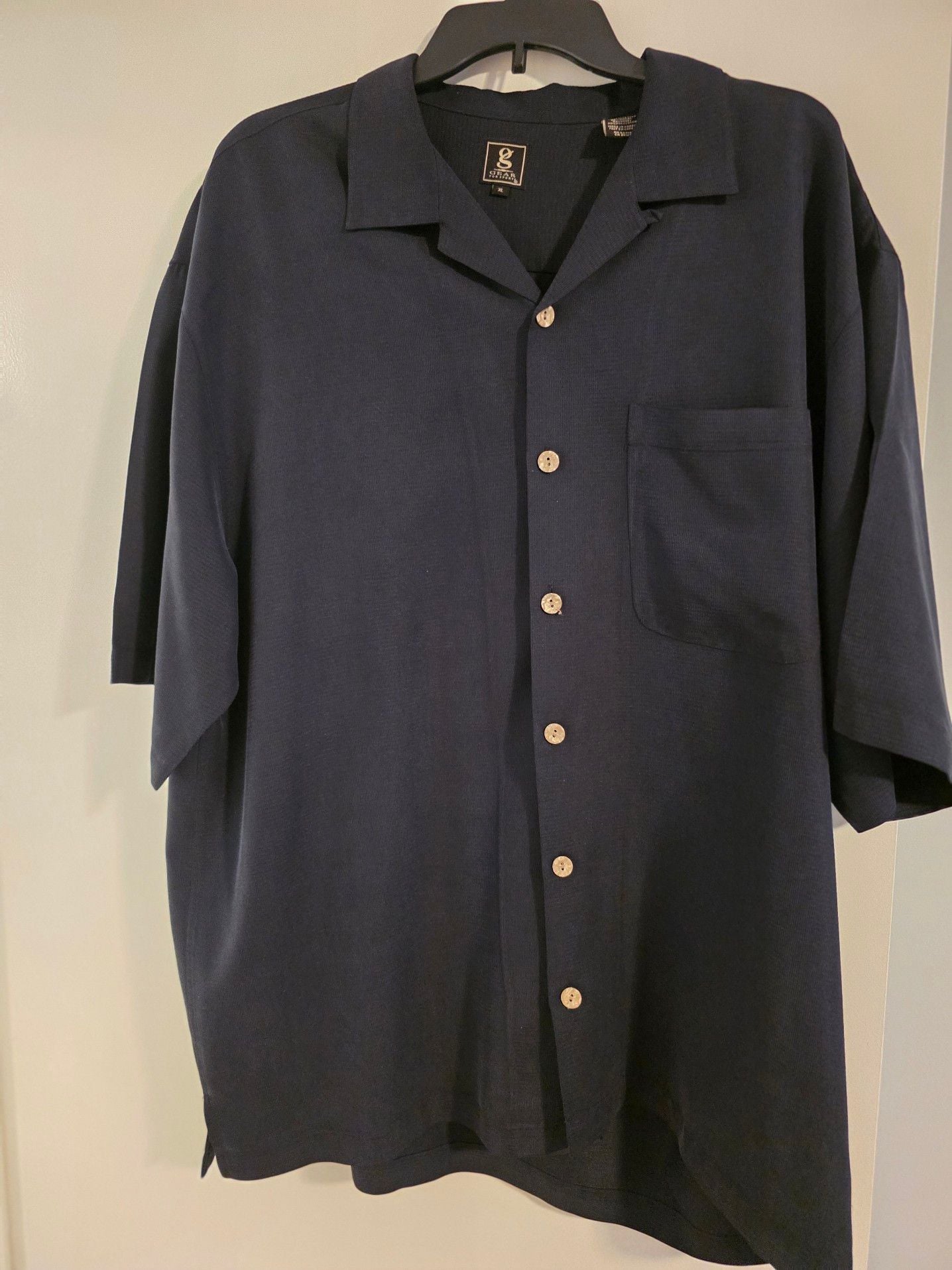 Gear For Sports Black Modal Blend Short Sleeve Camp Shirt XL 2