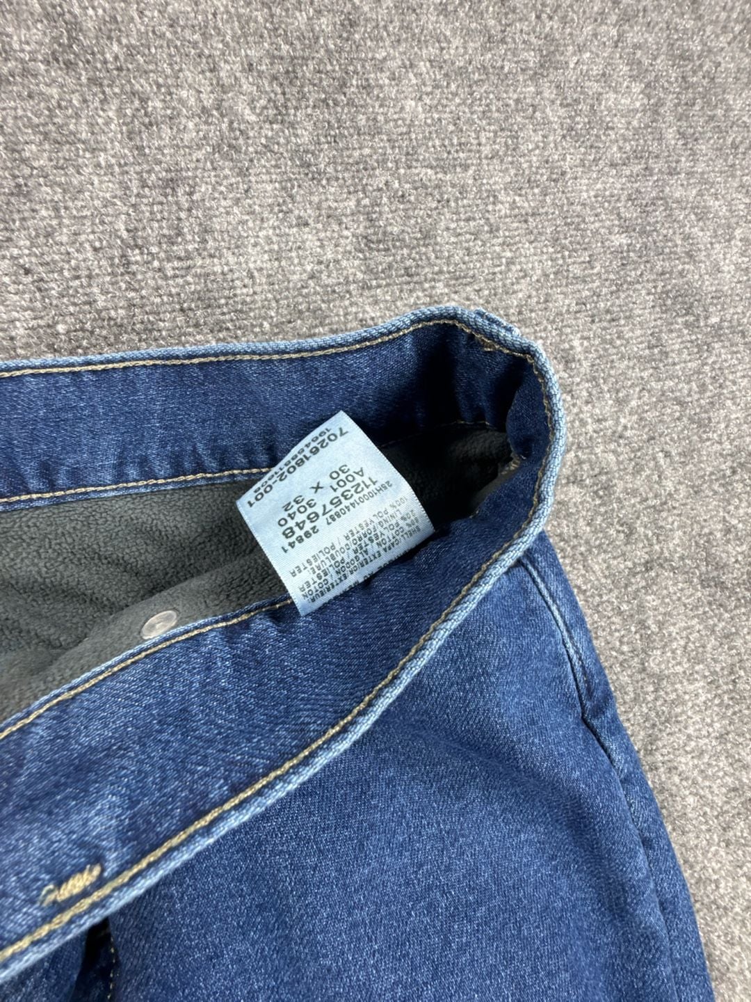 Lee Fleece Lined Relaxed Straight Jeans Blue Matter 30x32 NWT Men’s 10