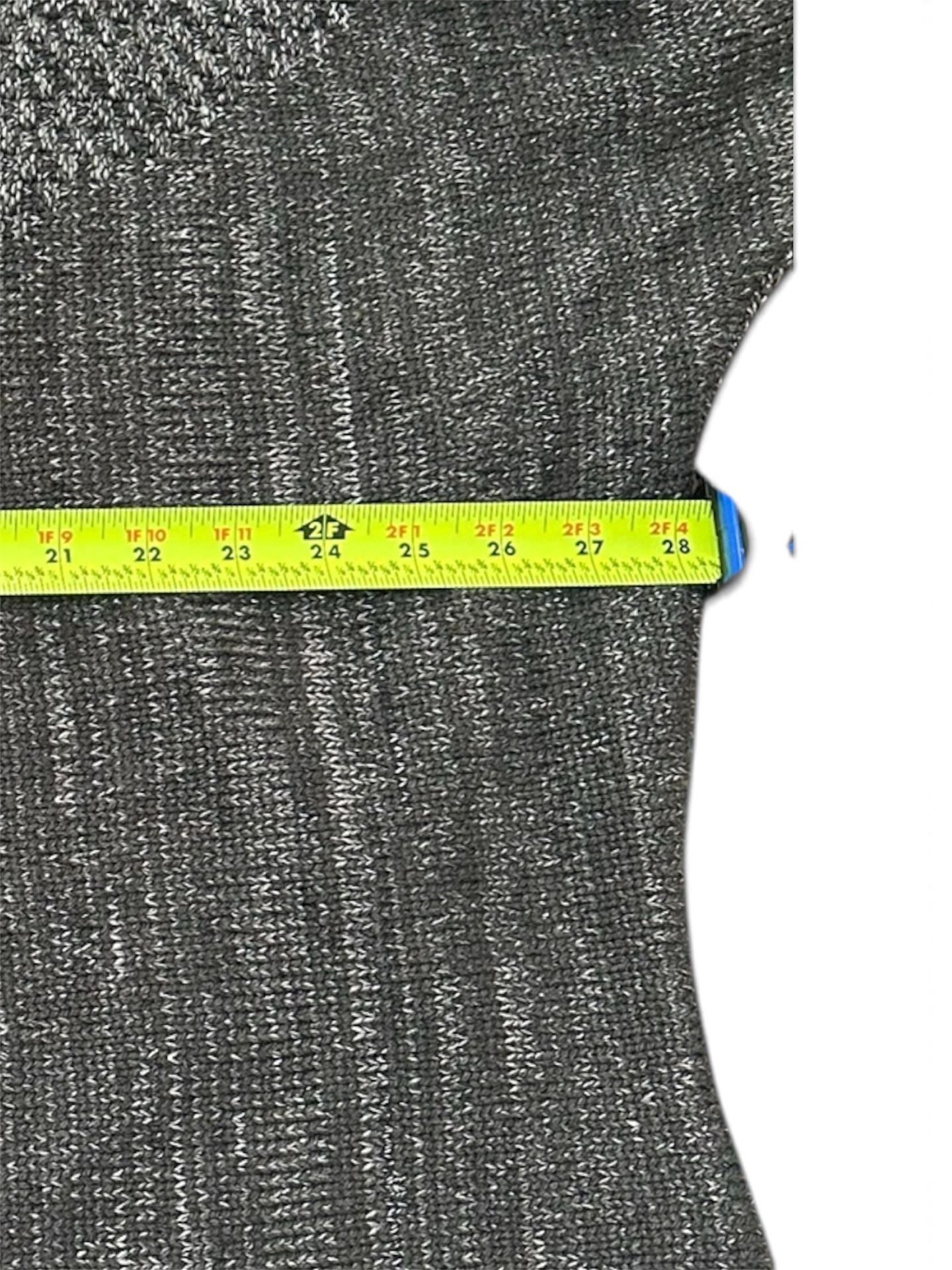 Sympli Oversized Knit Tunic Sweater Black Silver Grey Long Sleeve Size S 5