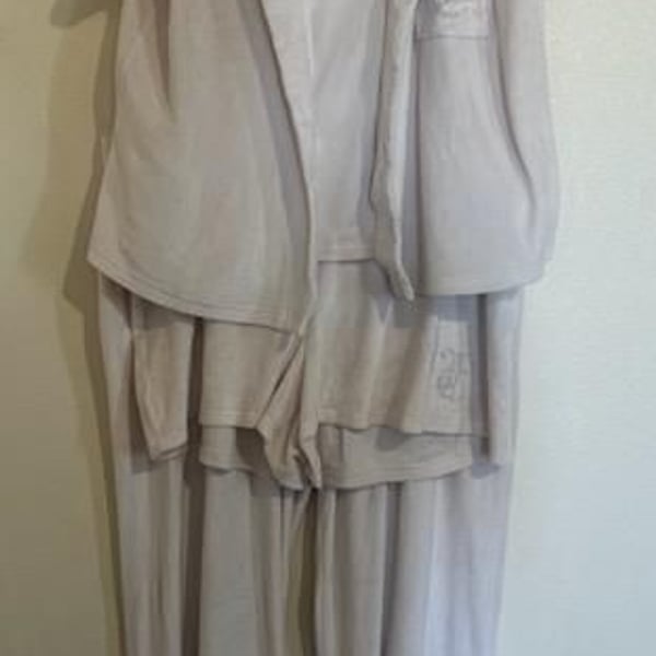 Juicy Couture Rhinestone Logo Velour Pajama 3-Piece Set