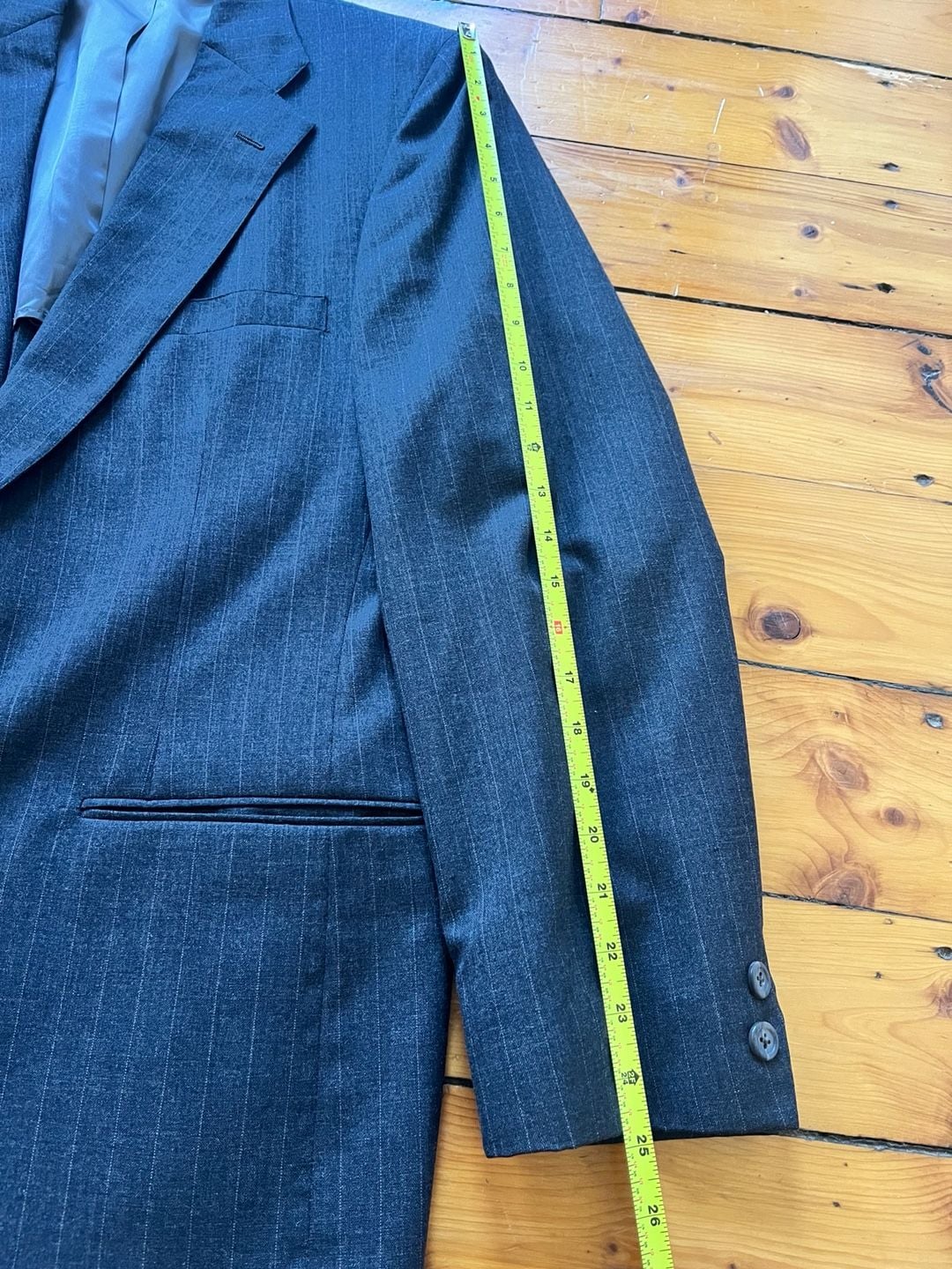 Brooks Brothers Established 1818 Vintage Pinstripe Wool Suit 43L 35x32 Union Tag 10