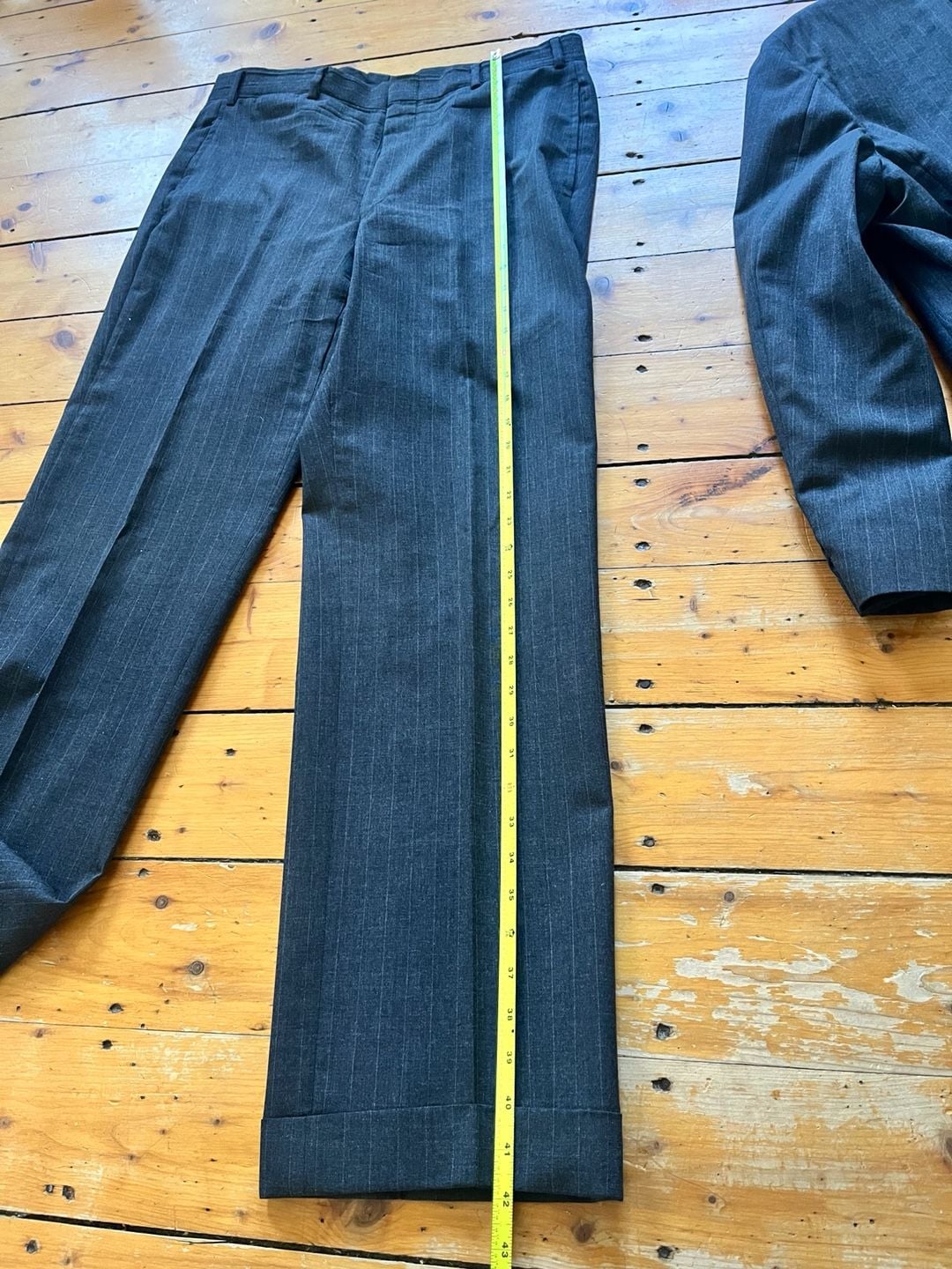 Brooks Brothers Established 1818 Vintage Pinstripe Wool Suit 43L 35x32 Union Tag 14