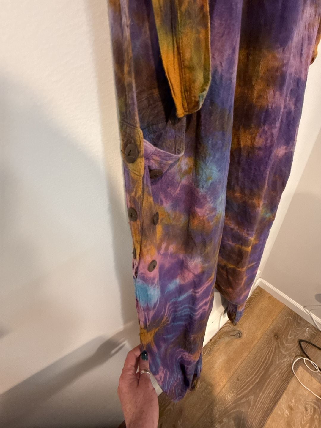 Tie Dye Harem Dungarees Boho Festival Overalls Jumpsuit 6
