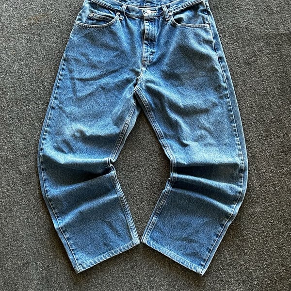 Wrangler Relaxed Fit Blue Denim Jeans 34x32 976T1DR