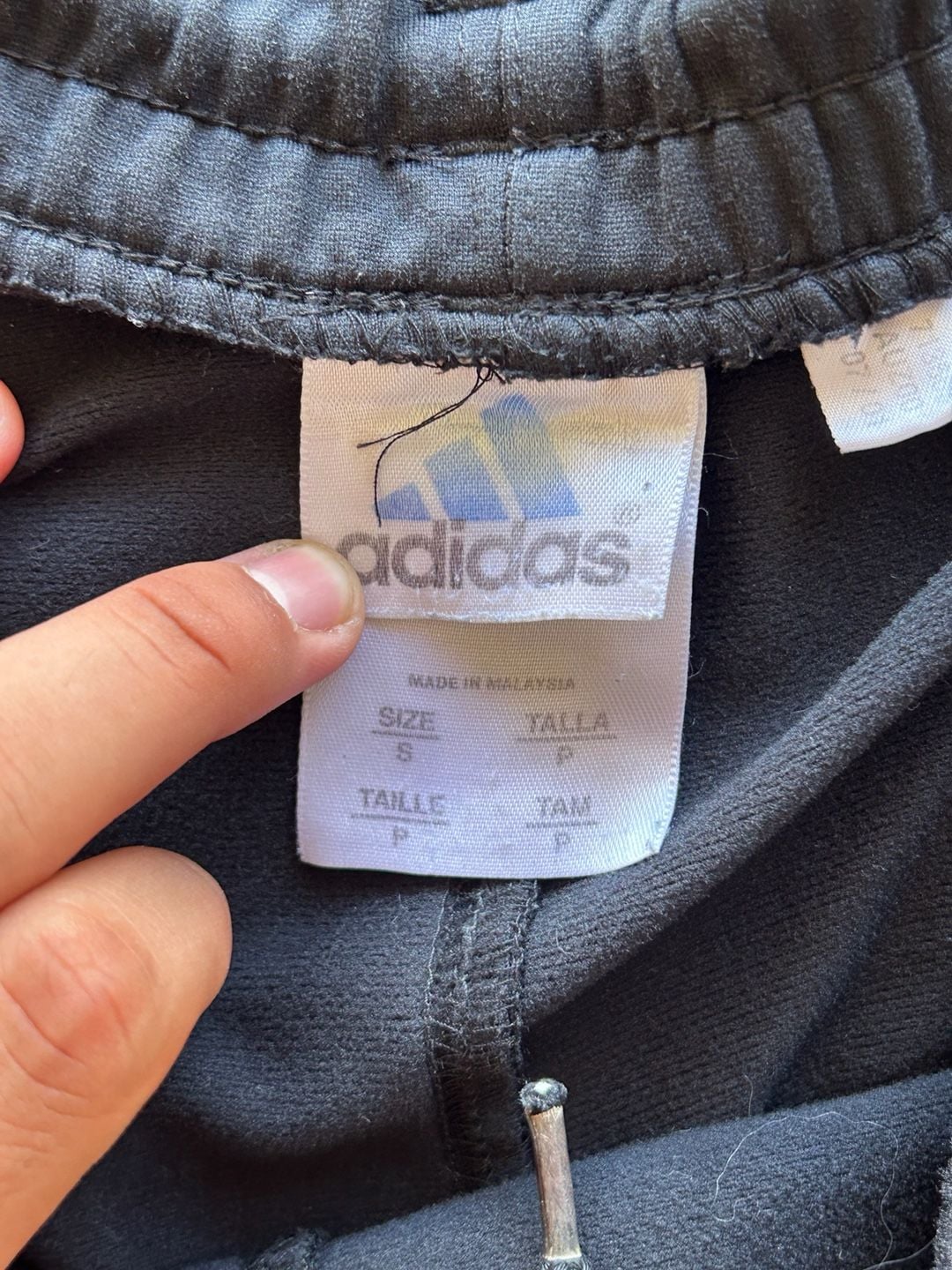 Vintage Adidas Black 3-Stripes Athletic Sweatpants Track Pants Size S 3