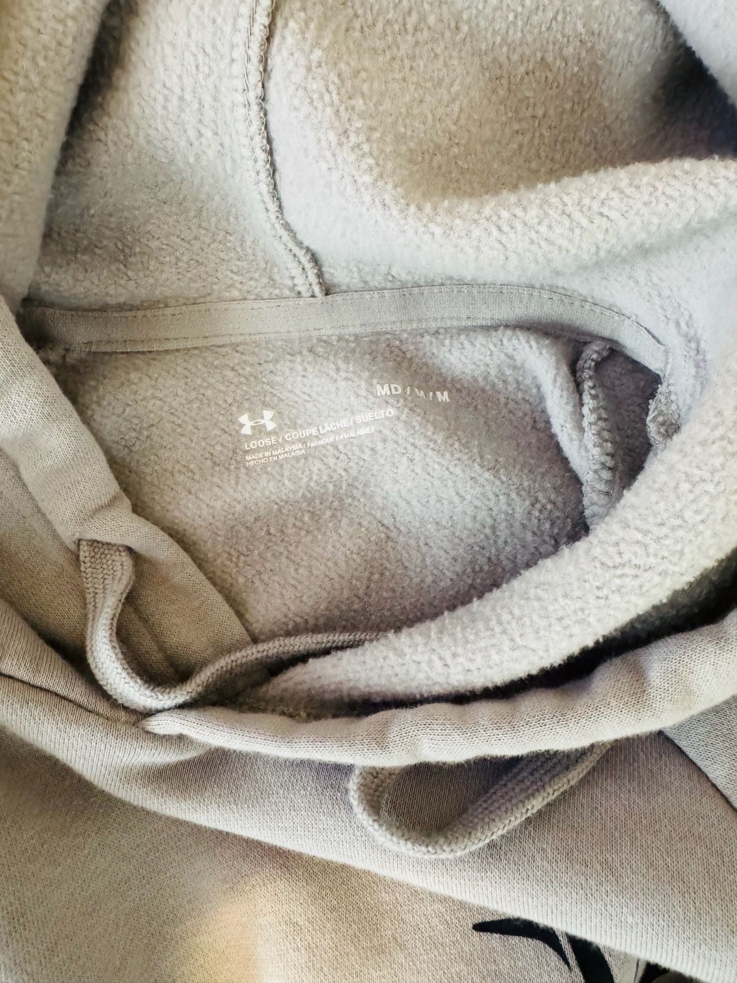 Under Armour Men's Rival Fleece Antler Hoodie Gray Medium 5