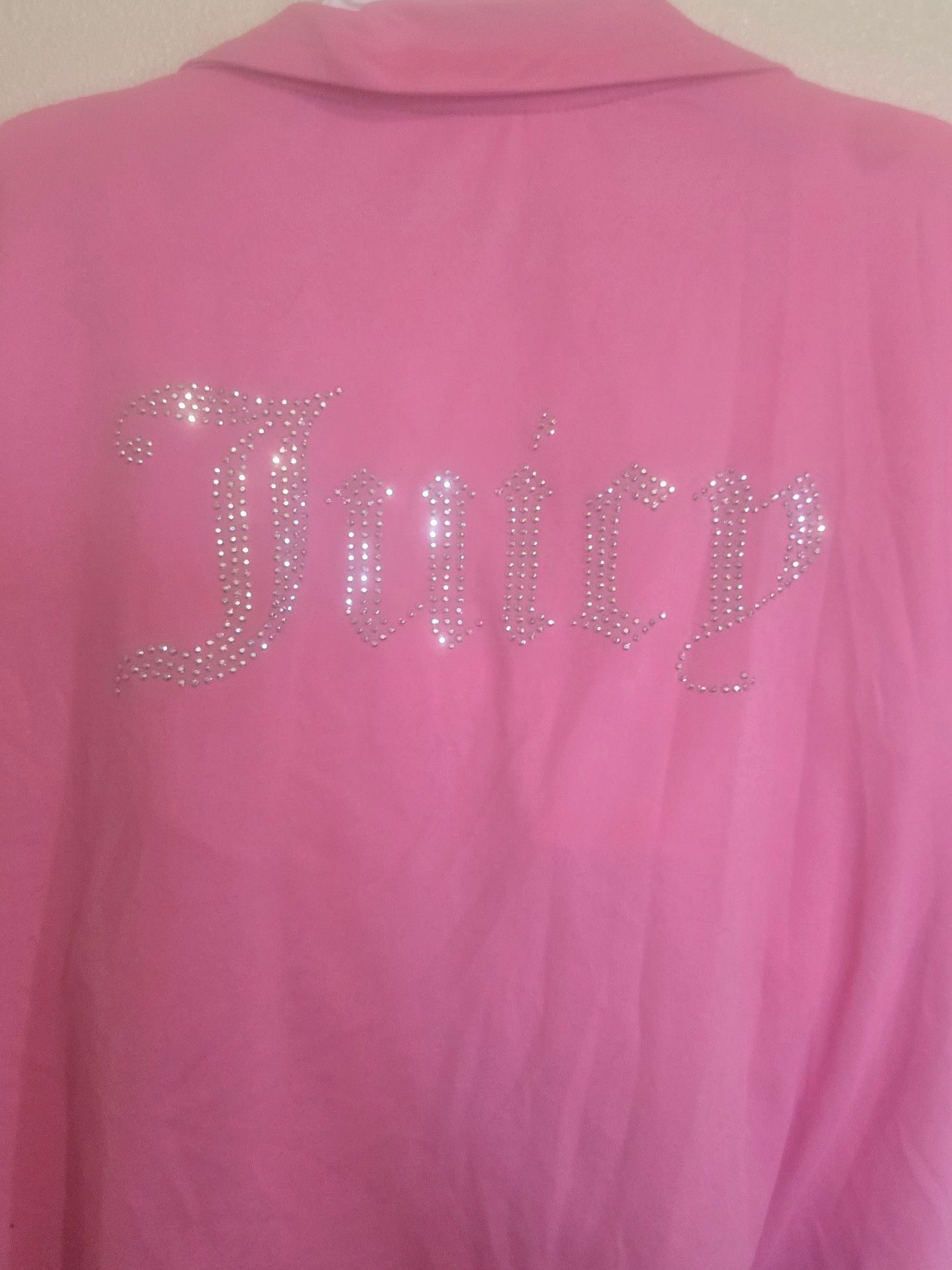 Juicy Couture Rhinestone Bling Pajama Set Pink 4-Piece Sleepwear Medium 7
