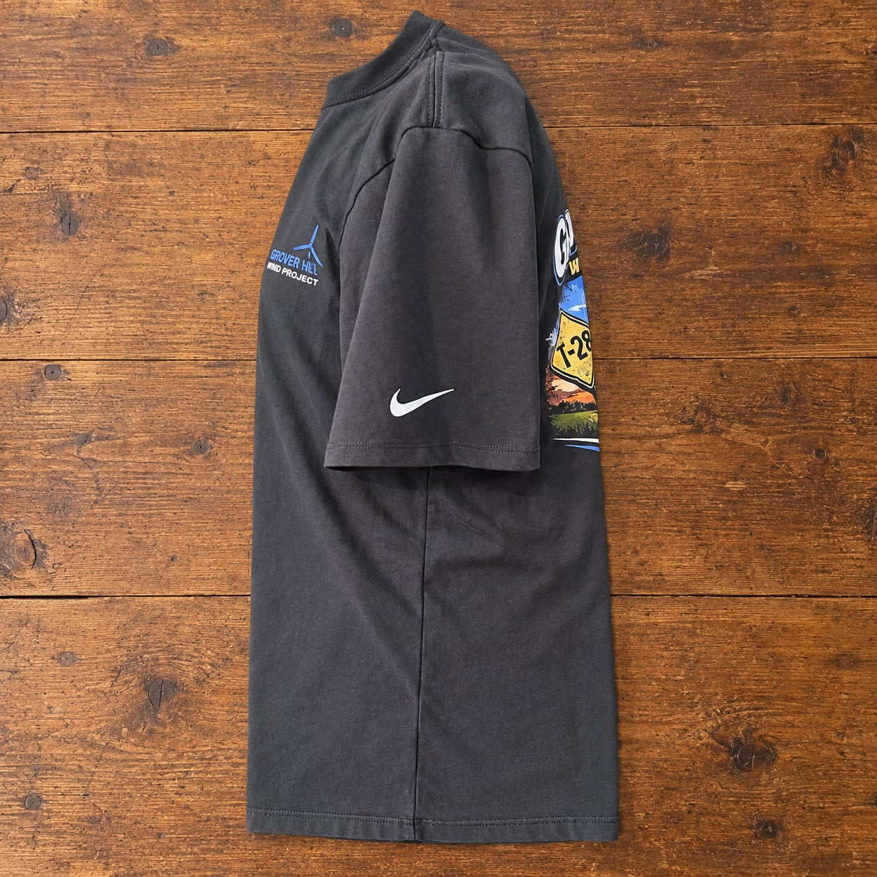 Nike Grover Hill Wind Project T-Shirt Charcoal Gray Dri-Fit Small 4