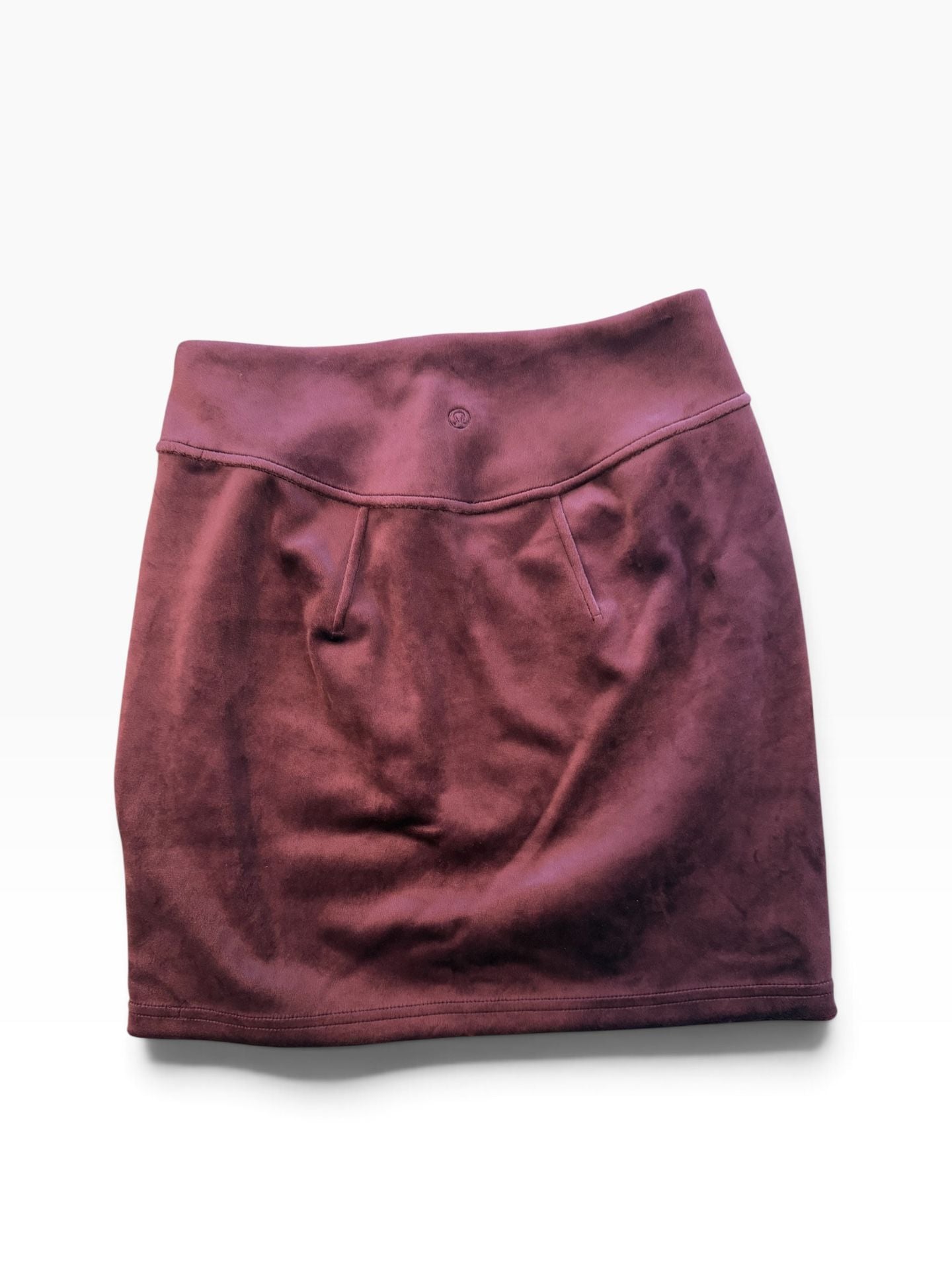 Lululemon Scuba High-Rise Mini Skirt Velvet Garnet Size XS 5