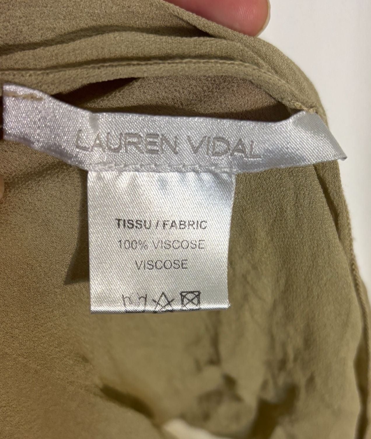 Lauren Vidal Ombre Draped V-Neck Midi Dress S Made in Italy RE 4261 9