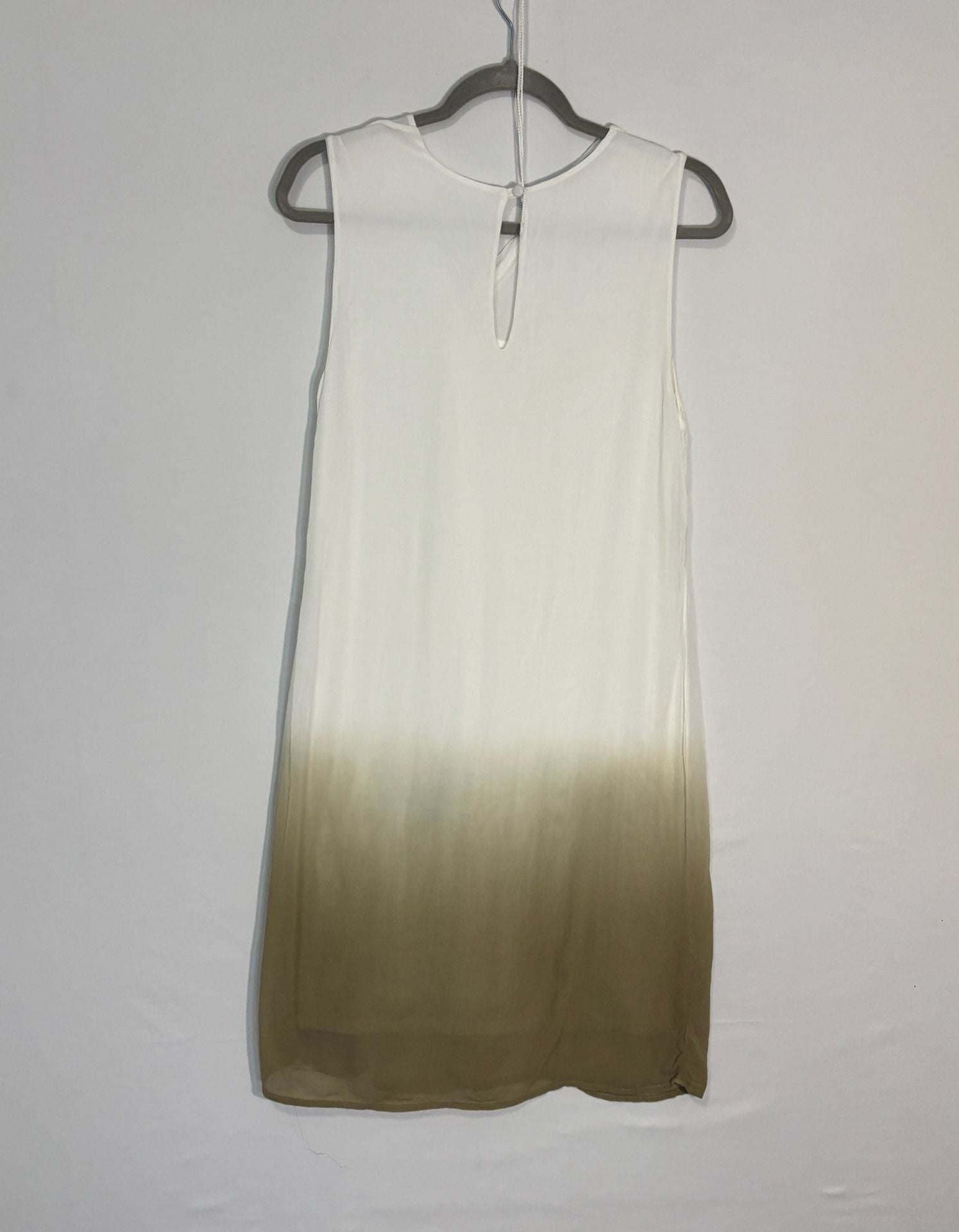 Lauren Vidal Ombre Draped V-Neck Midi Dress S Made in Italy RE 4261 7