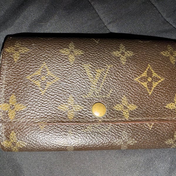 Louis Vuitton Monogram Porte Monnaie Tresor Bifold Wallet Brown