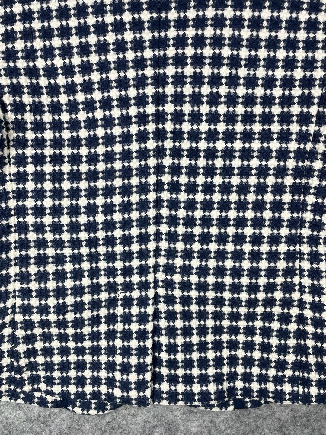 SP1Italy “Life is a Journey “ Kids Knit Blazer Jacket Navy/White Houndstooth 10Y 17