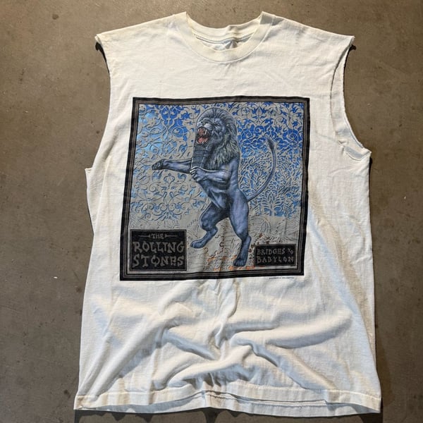 Vintage 1997 The Rolling Stones Bridges to Babylon World Tour Sleeveless T-Shirt