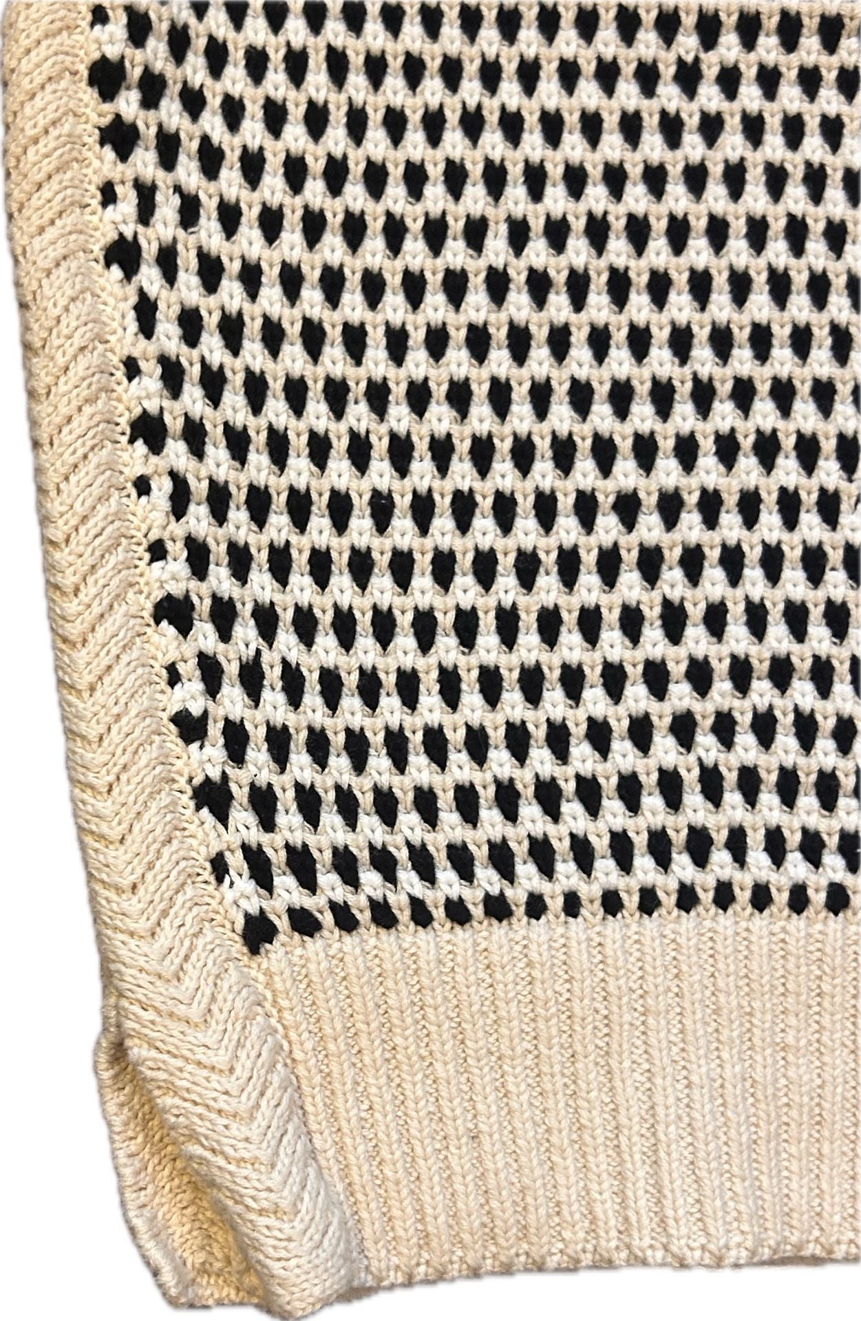 Varley Knowles Crew Neck Sleeveless Textured Cotton Knit Vest Quiet Luxury NWOT 5