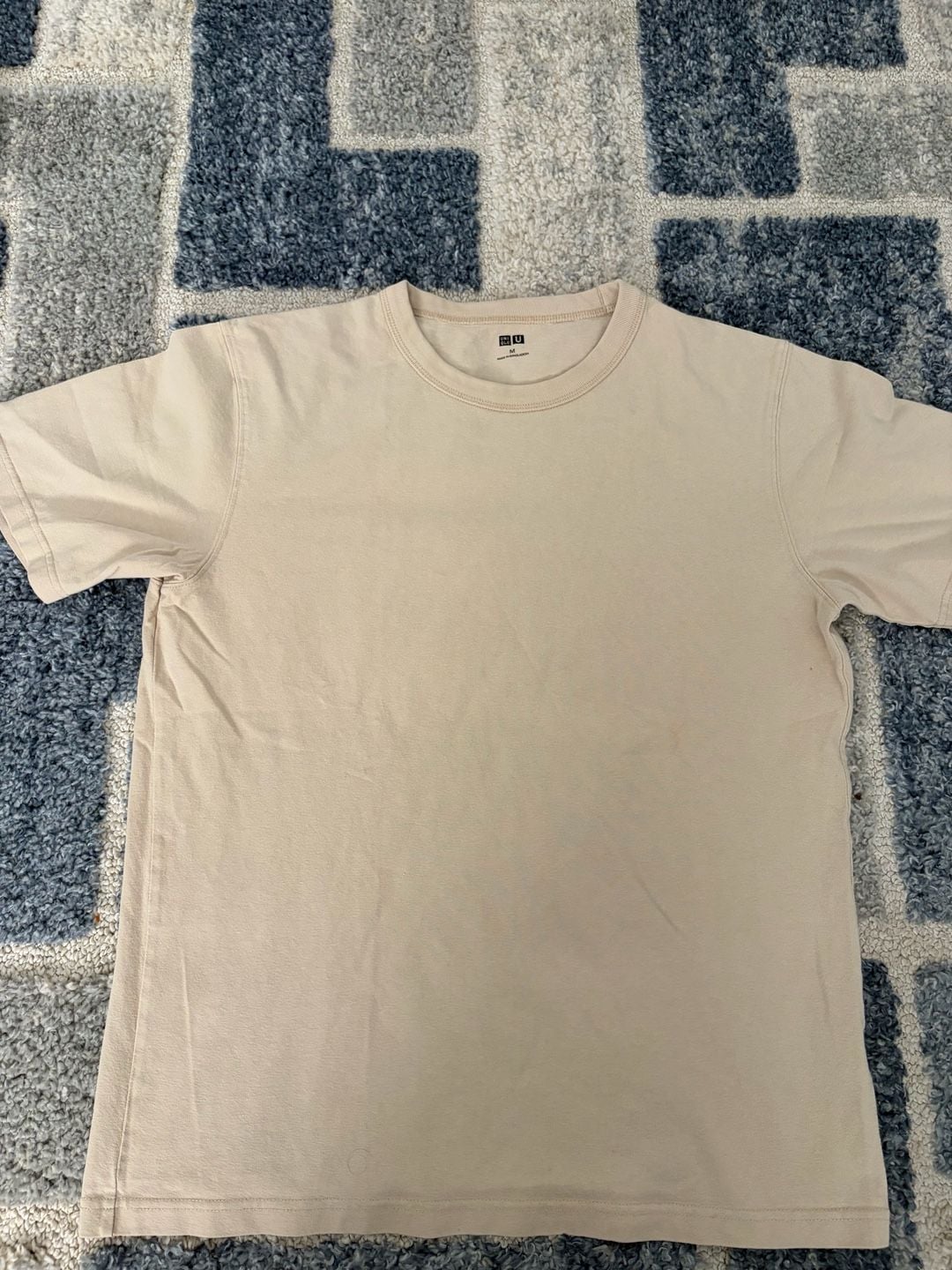 Uniqlo U Crew Neck Short Sleeve T-Shirt Tan Medium 2
