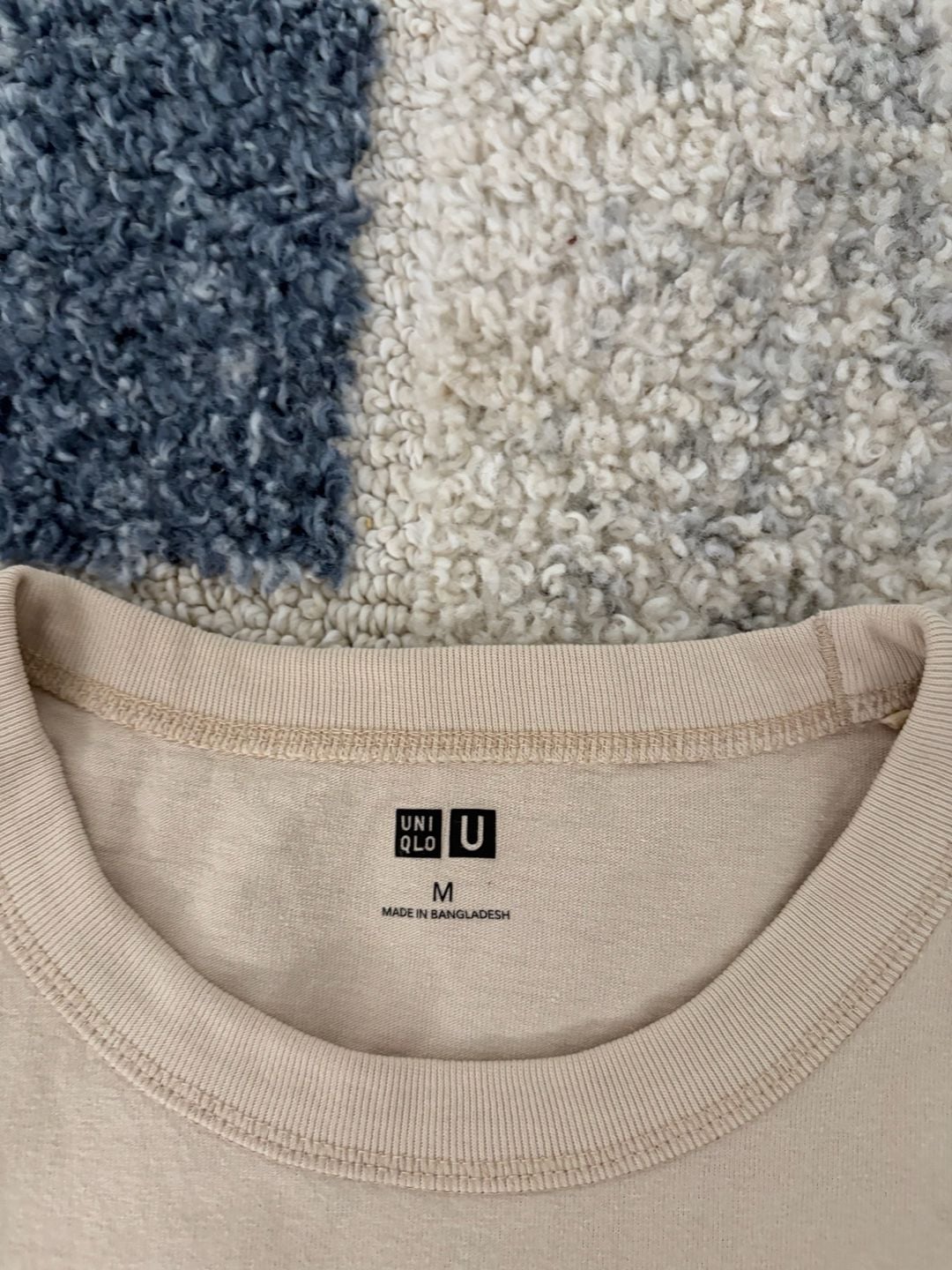 Uniqlo U Crew Neck Short Sleeve T-Shirt Tan Medium 3
