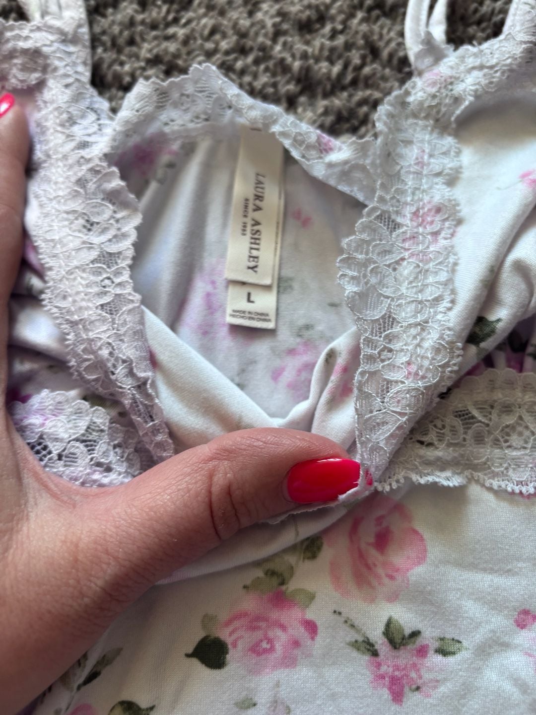 Laura Ashley floral 4 piece pajama set 3
