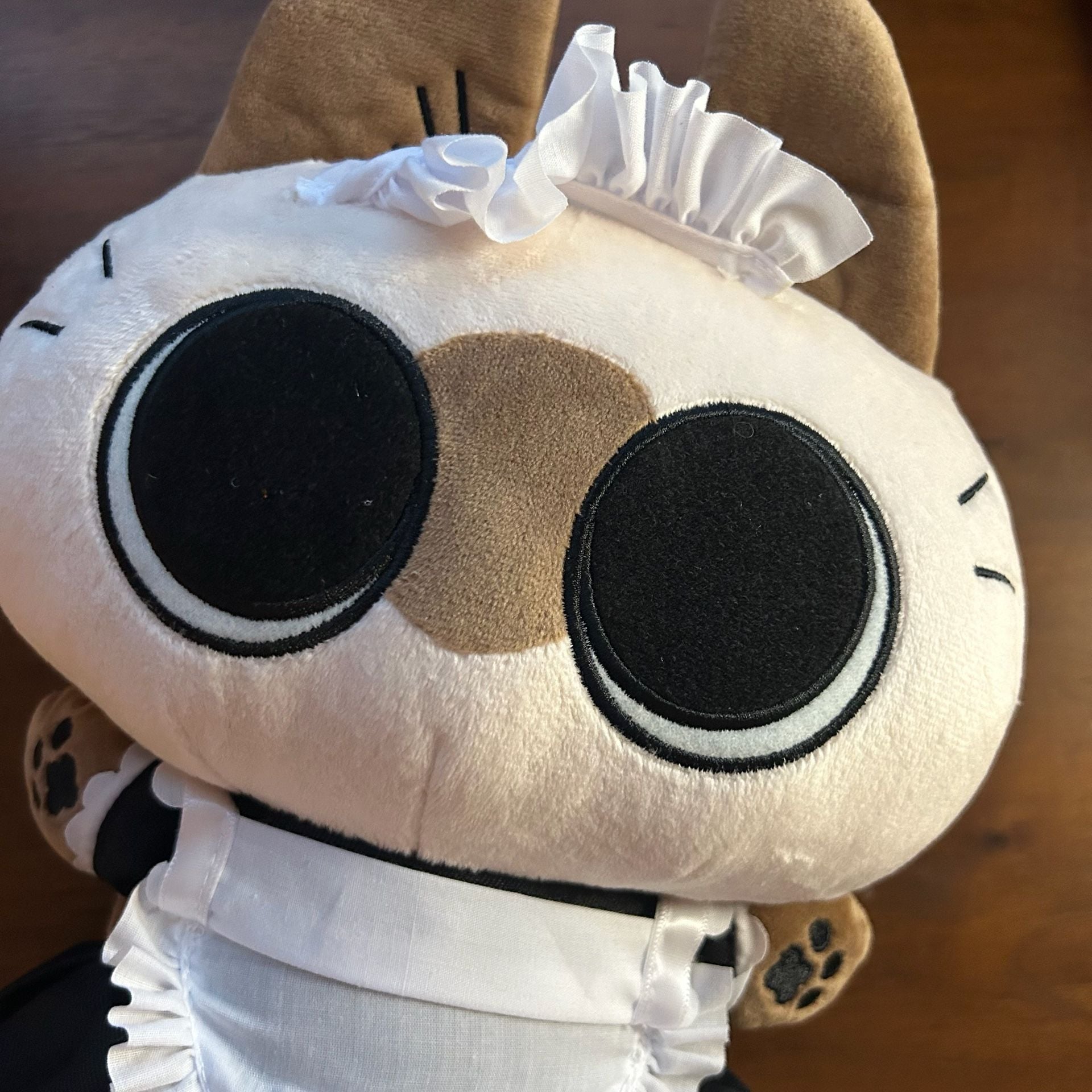 Miniso x Cute Azukisan Siamese Cat Plush Toy Maid Outfit 30cm 5